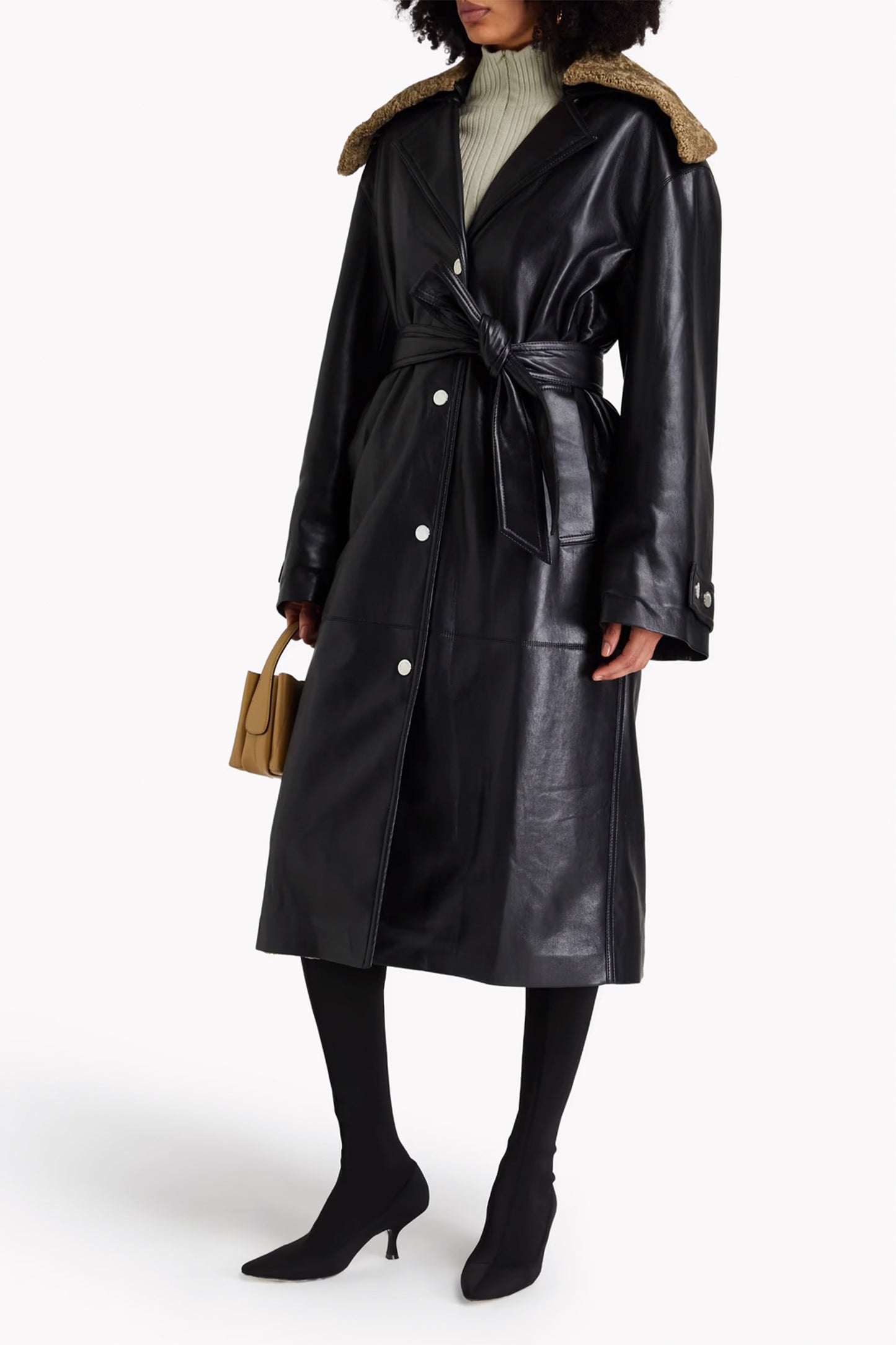 Faux shearling coat