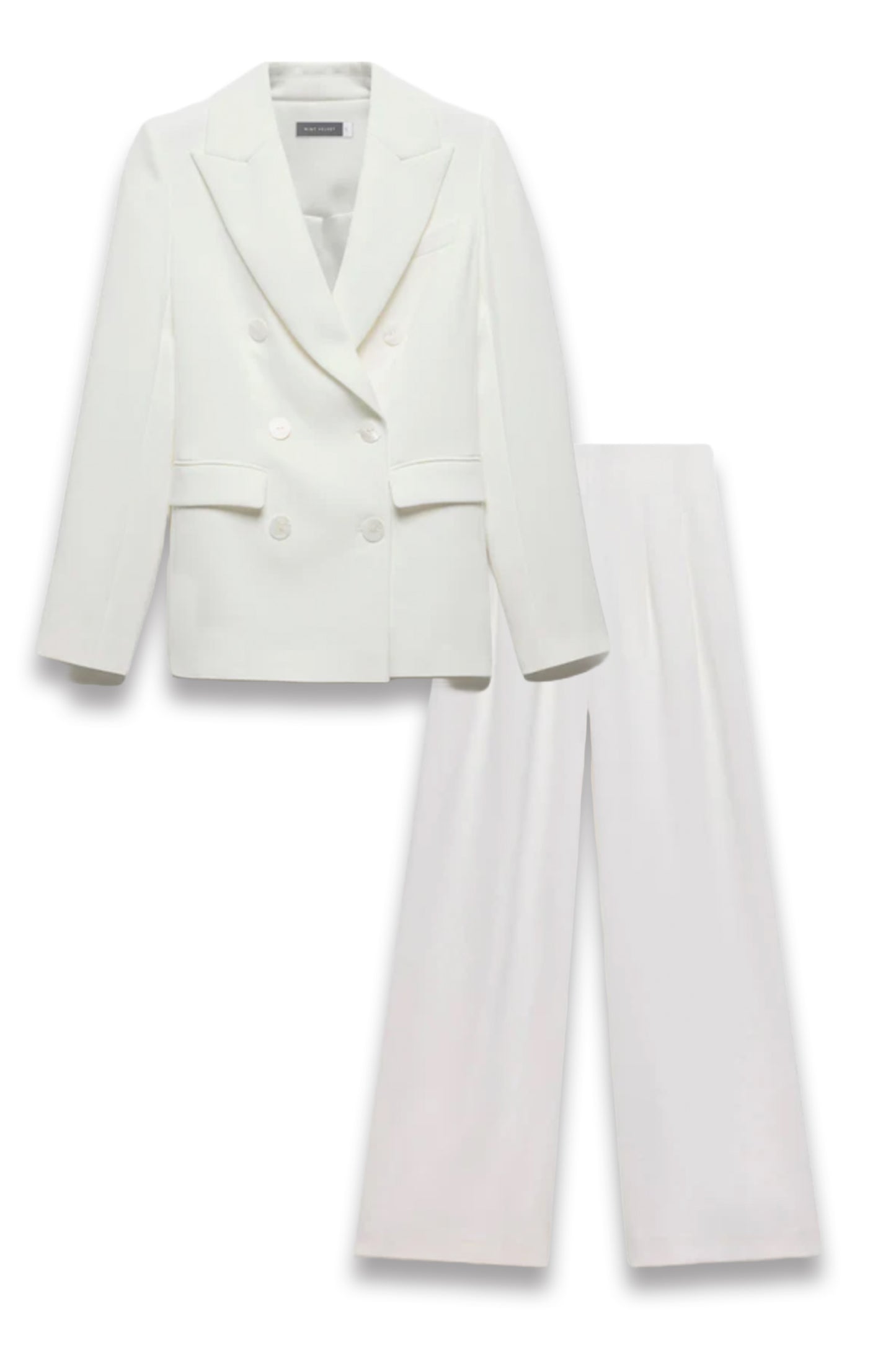 White Tuxedo Double Breasted Blazer with Trousers