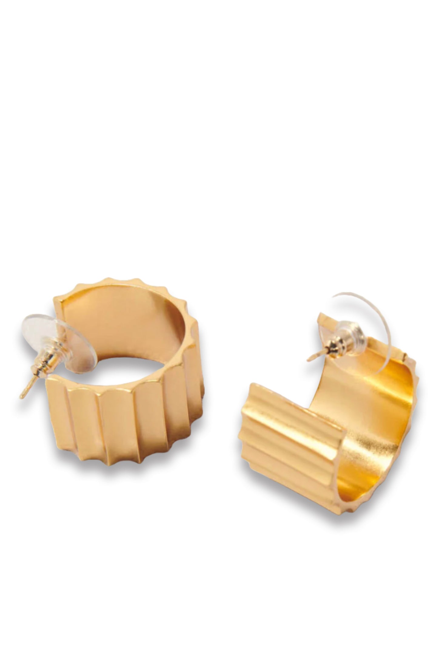 Tapered Gold Mini Hoop Earrings