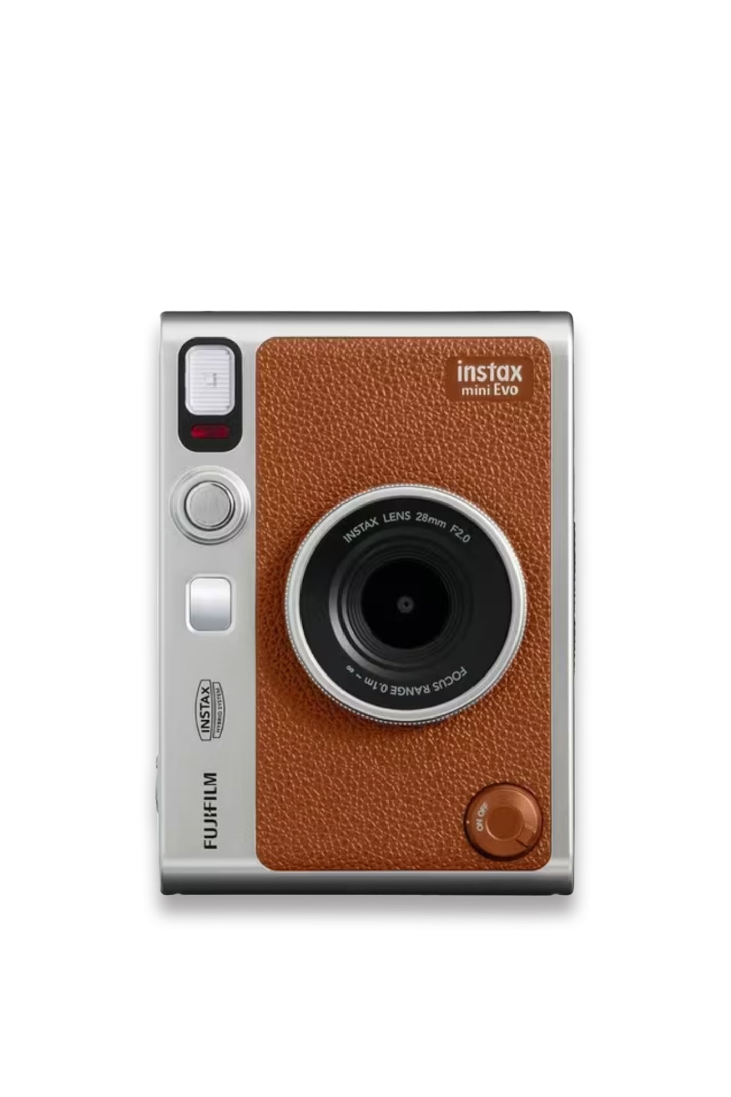Instax Mini Evo Instant Camera with Built-In Flash Brown