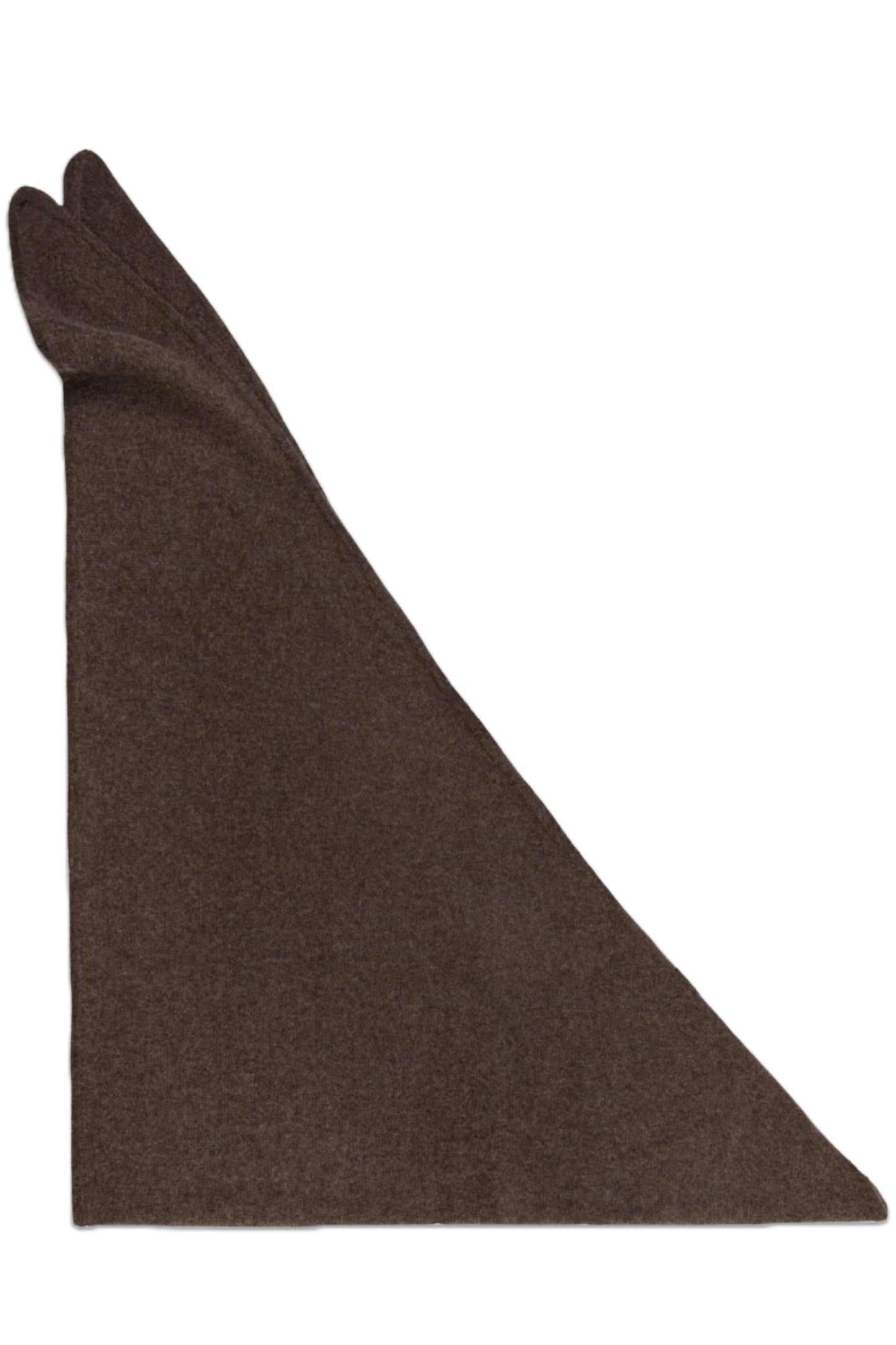 Women's Cashmere Wool Bandana- Chocolate