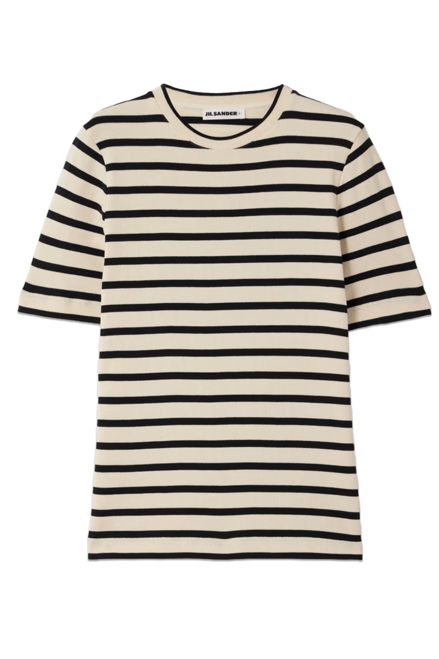 Appliquéd Striped Cotton-Jersey T-Shirt