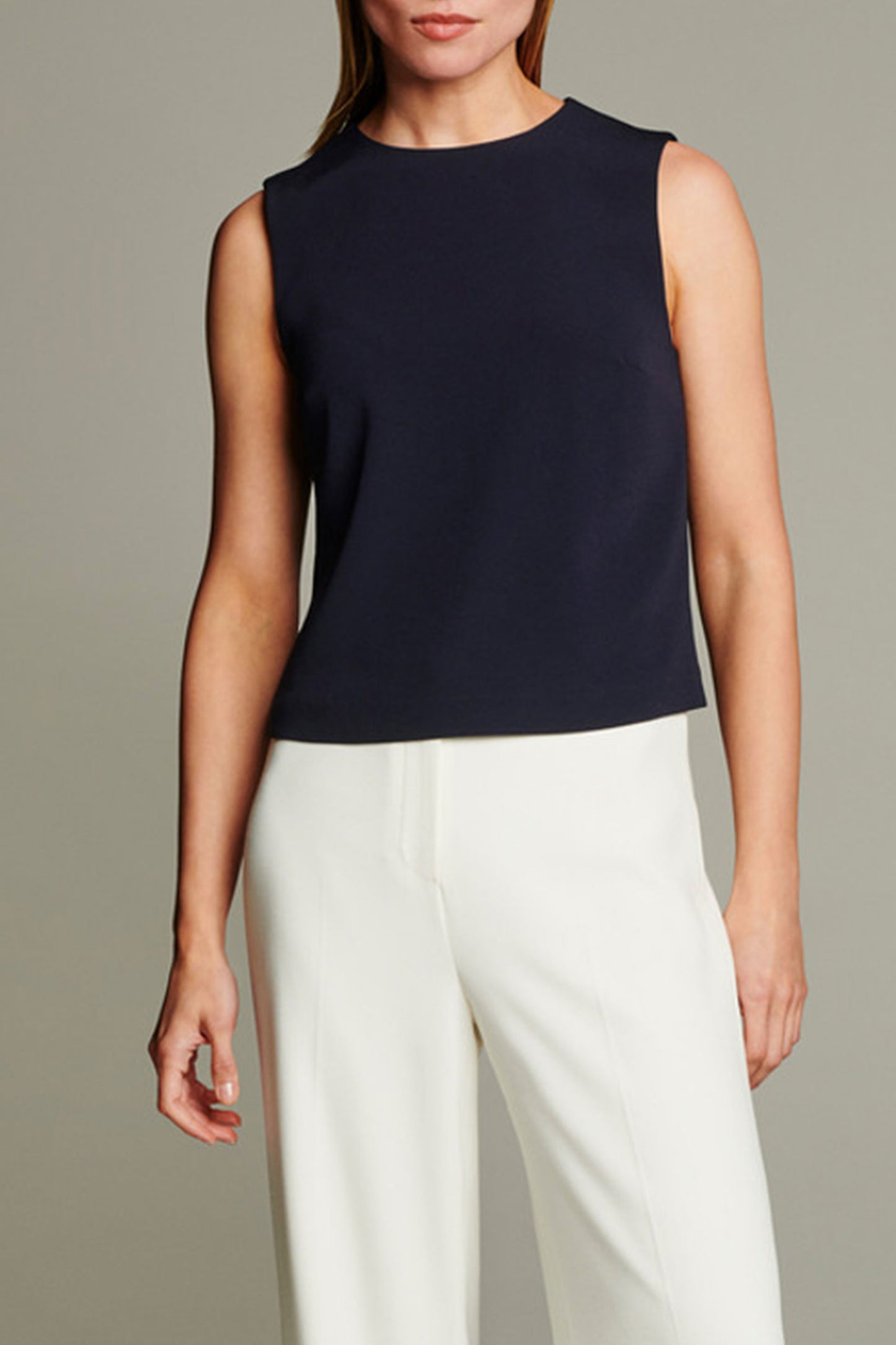 Clever Crepe Altino Top Navy