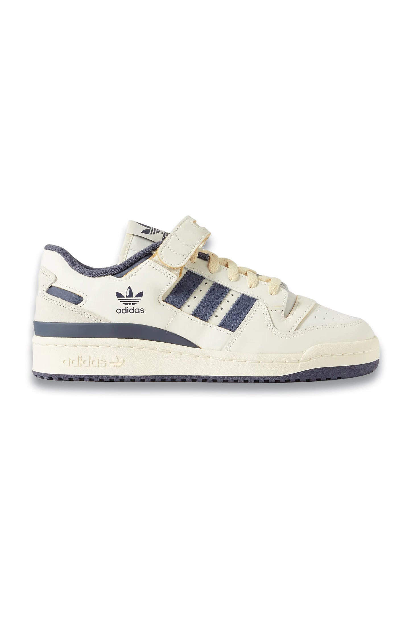 Forum Low Suede-trimmed Leather Sneakers