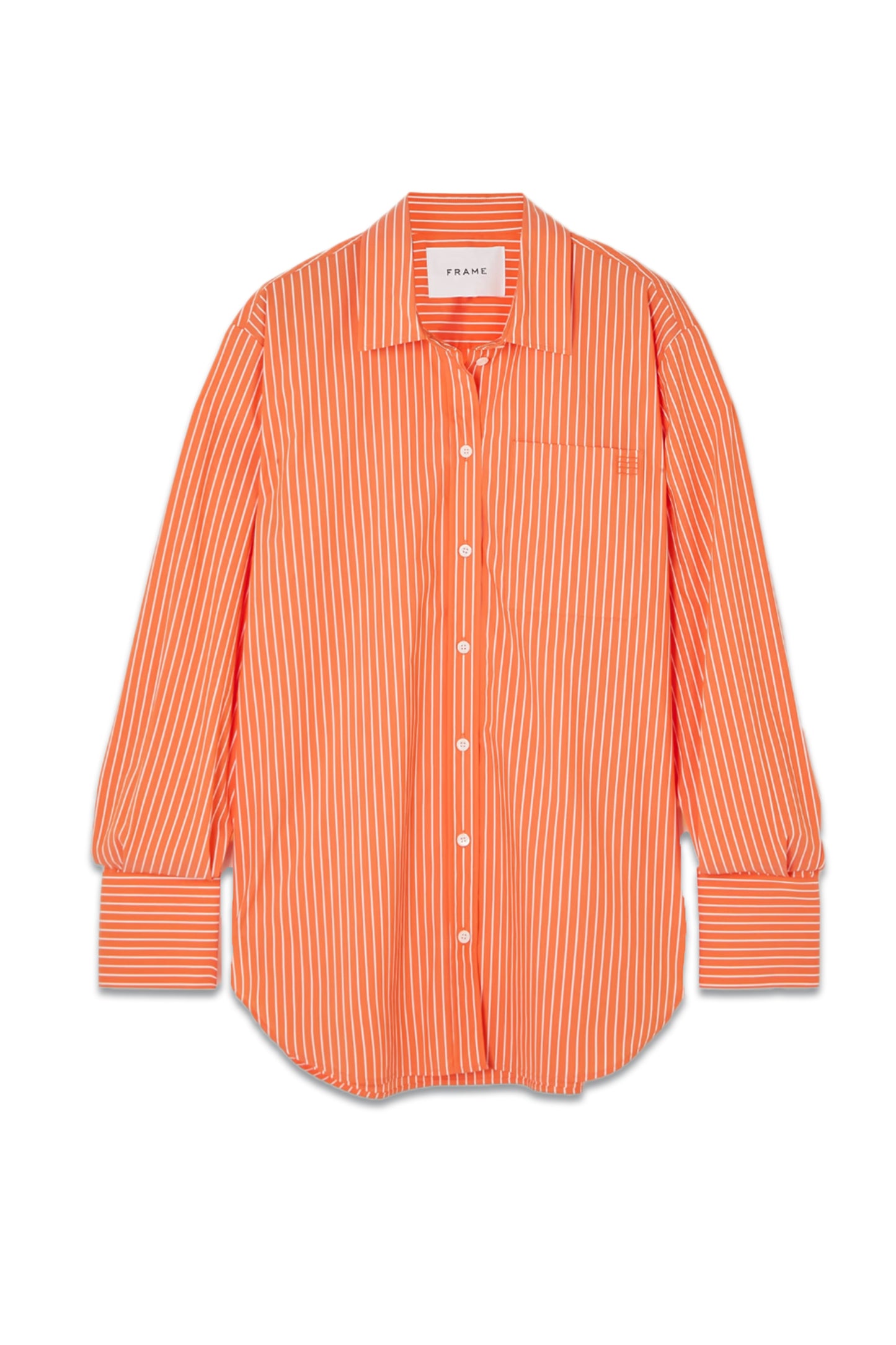 The Oversized Striped Cotton-Blend Poplin Shirt