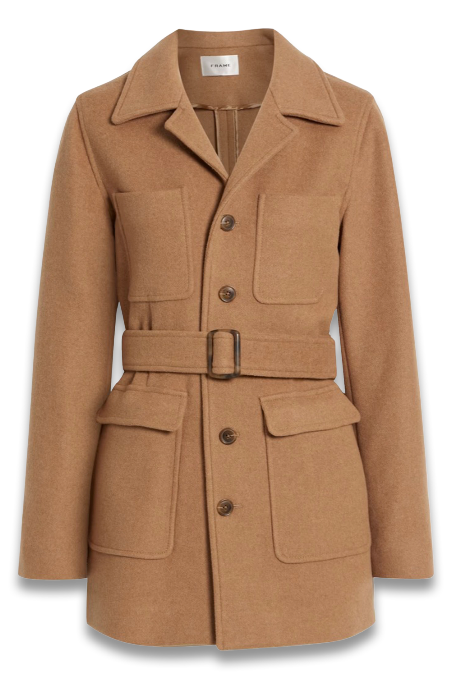 Melton Belted Felt Jacket