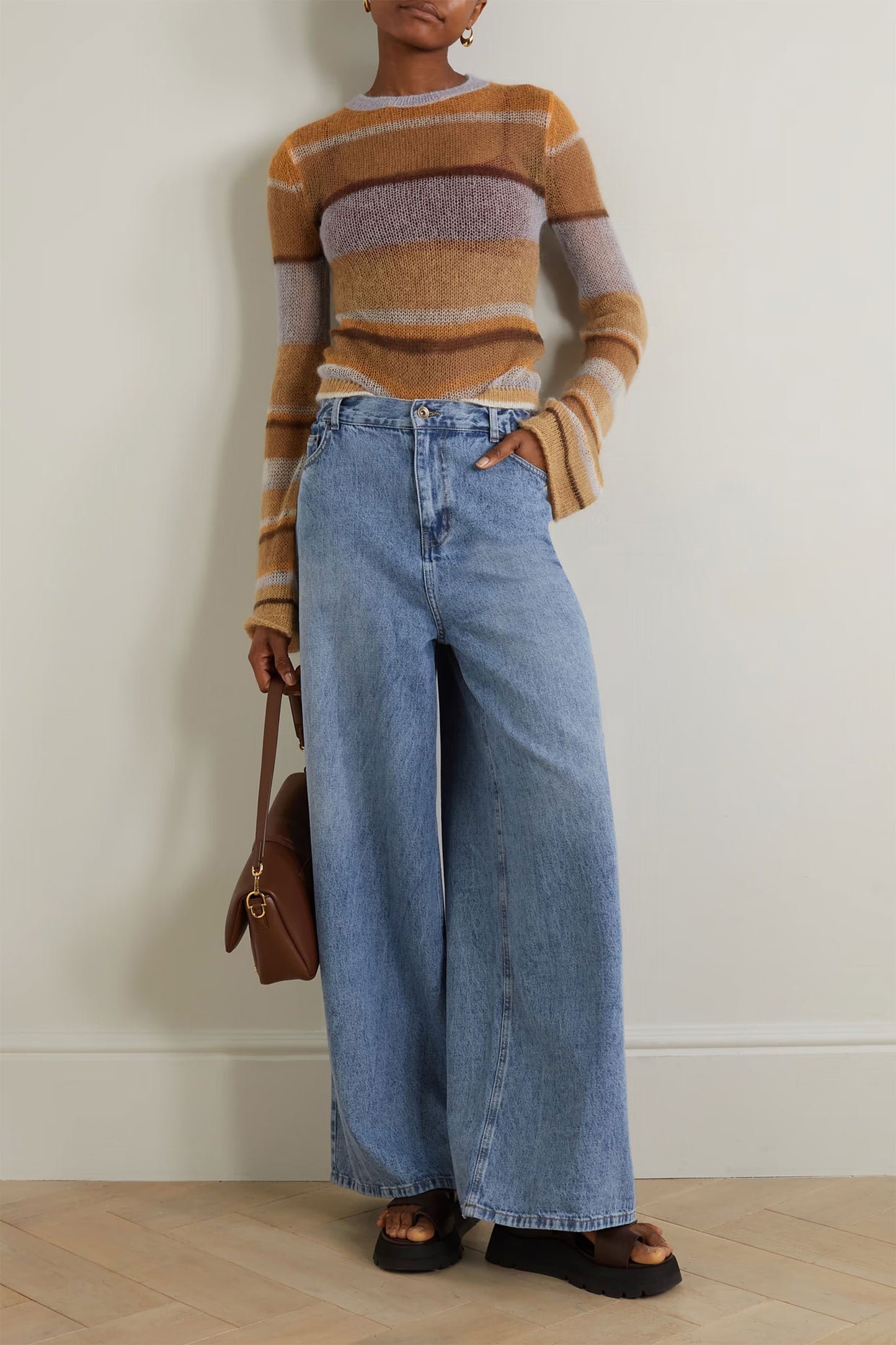 Sasha High-rise Wide-leg Jeans