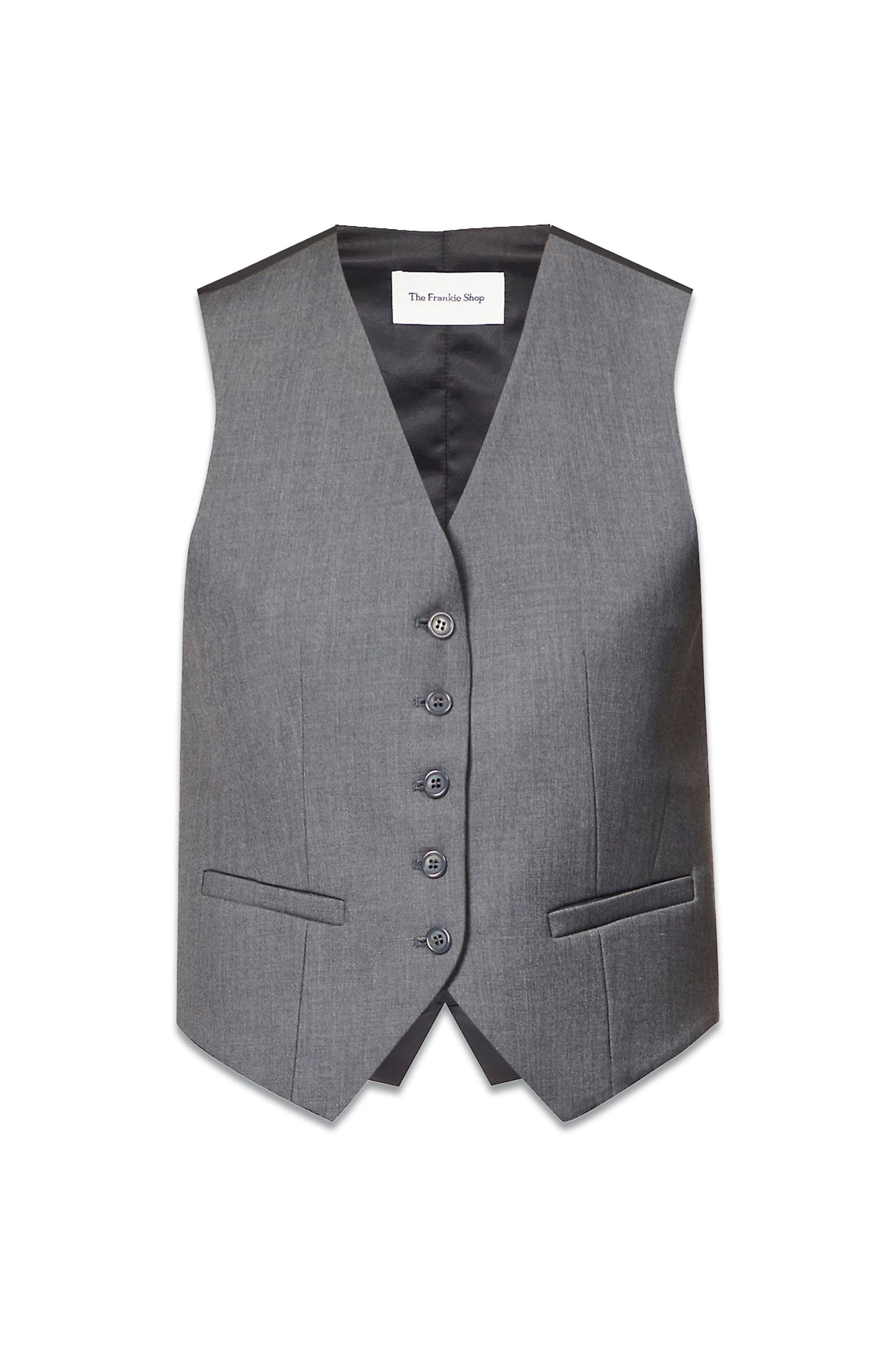Gelso Tailored Waistcoat Dark Grey