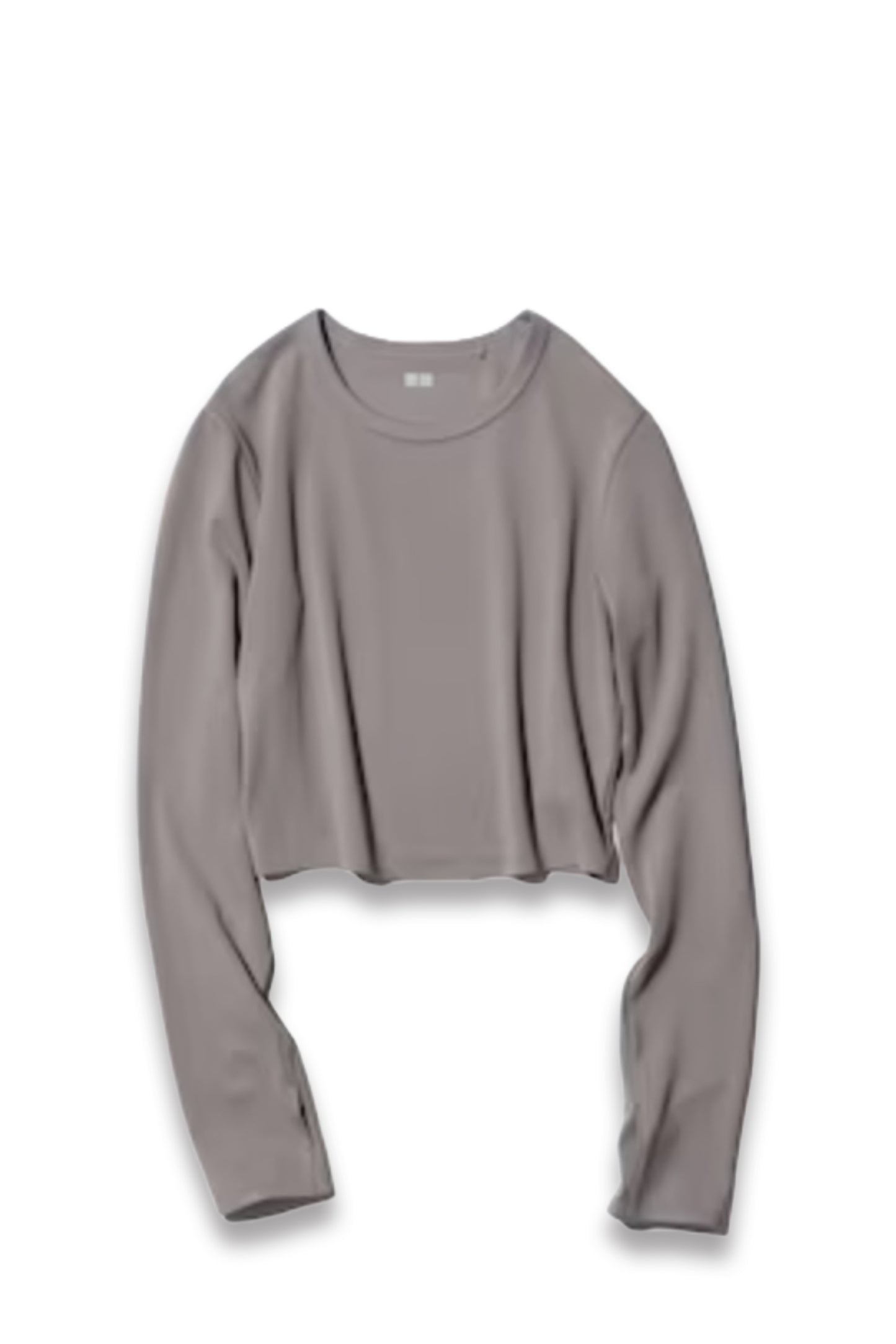 AIRism Soft Cropped T-Shirt Long Sleeve