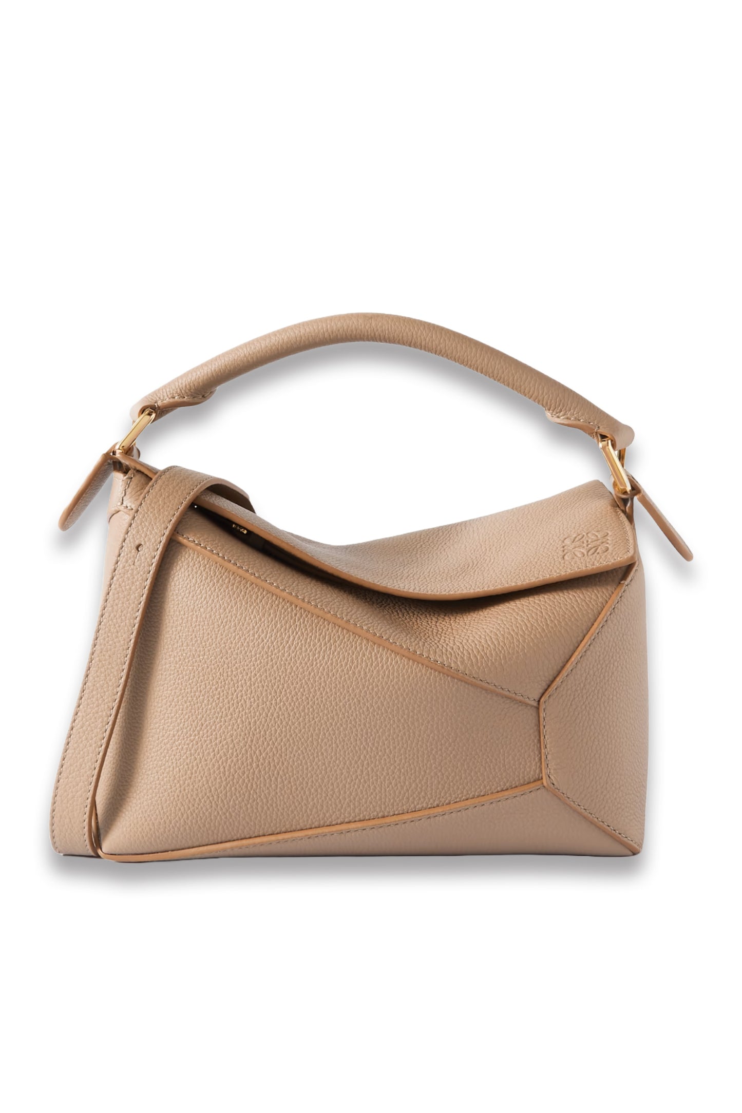 Puzzle Edge Small Textured-Leather Shoulder Bag