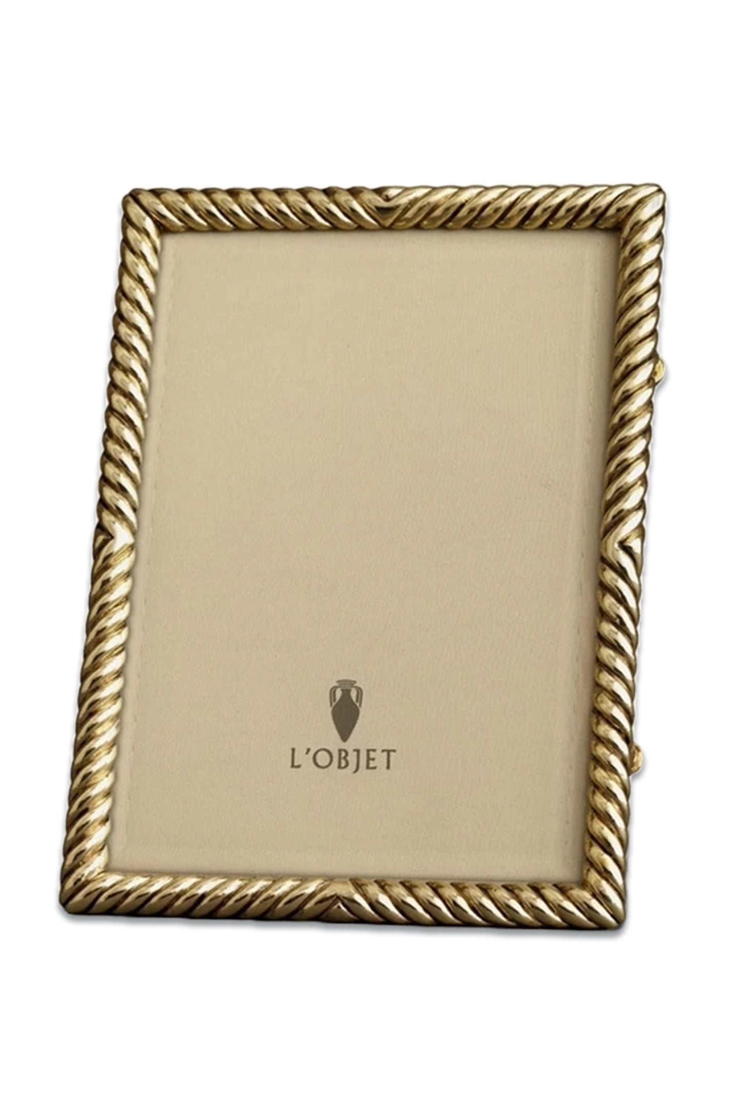 Deco Twist Gold-Plated 5x7” Photo Frame