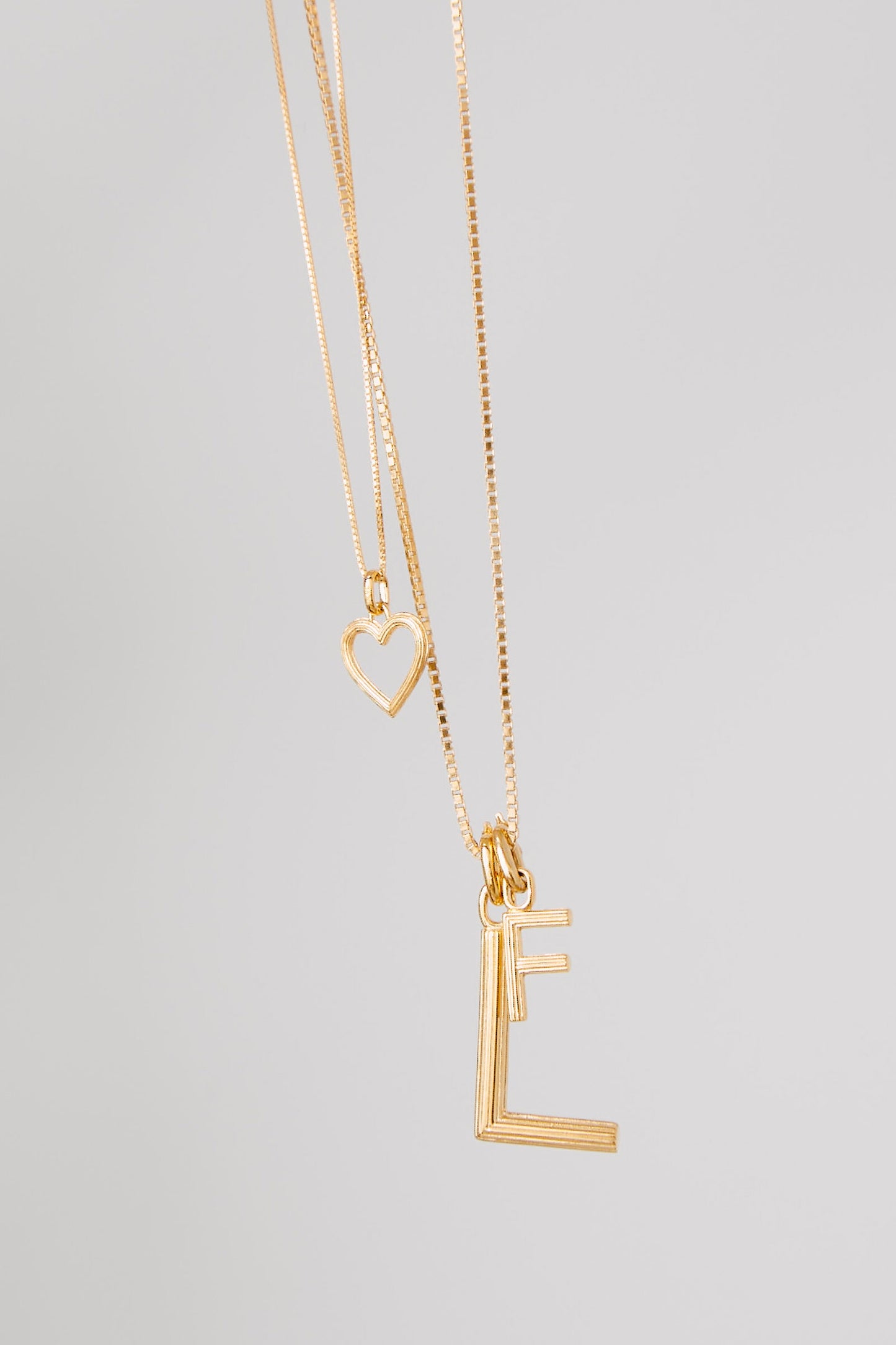 Large Gold Alphabet Charm