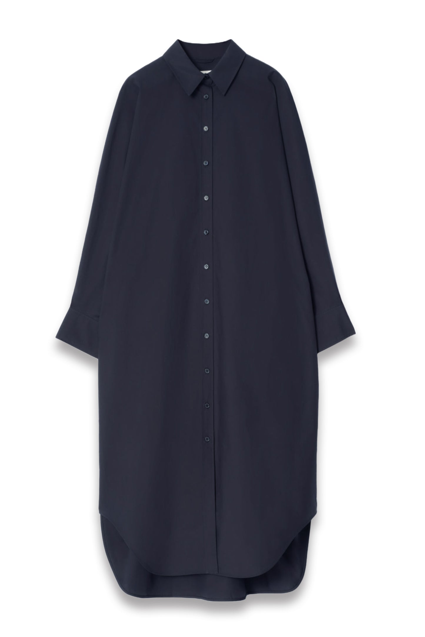 Relaxed Cotton Shirt Dress
