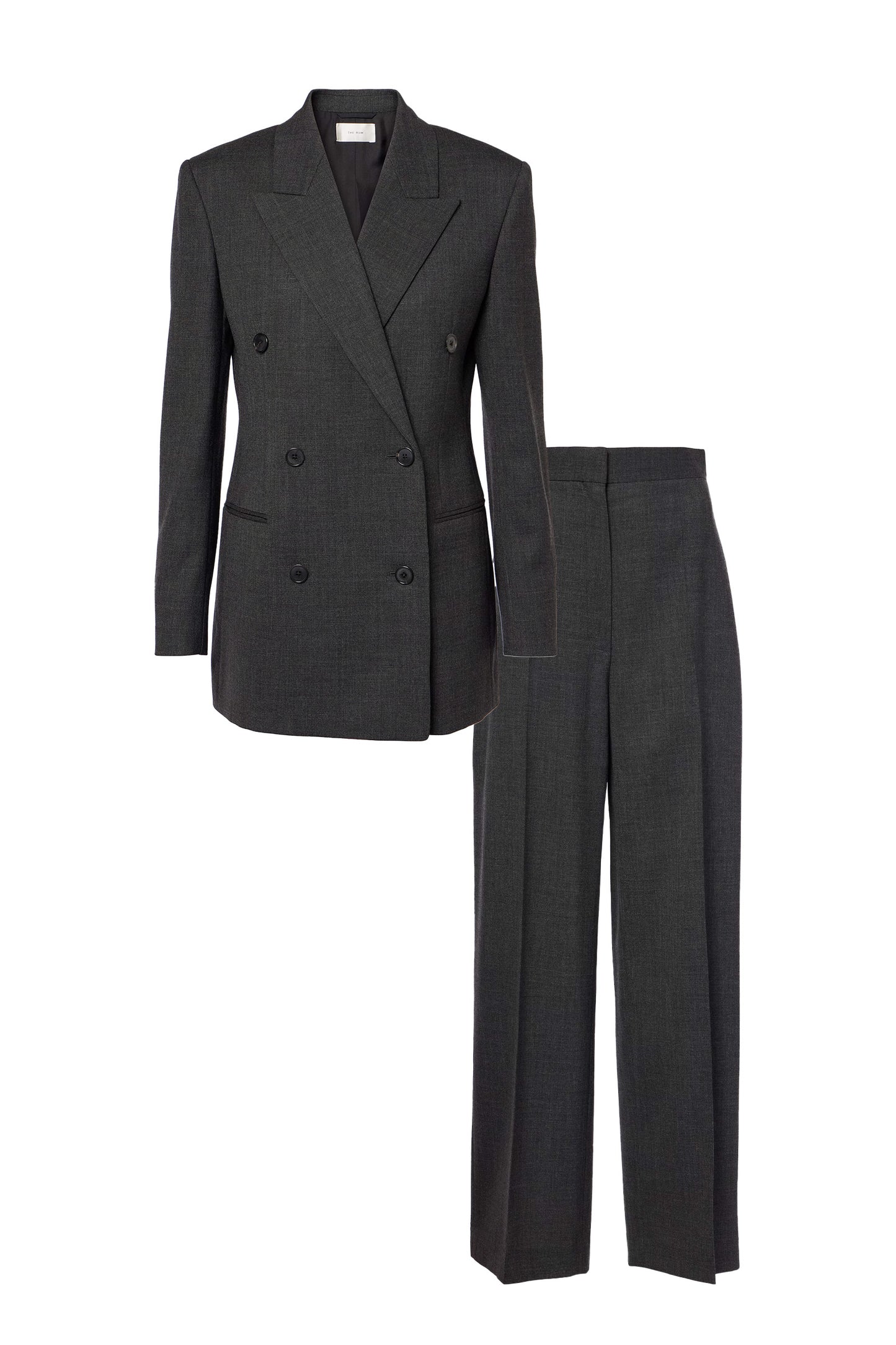 Franny wool blazer and Gordon virgin wool wide-leg pants