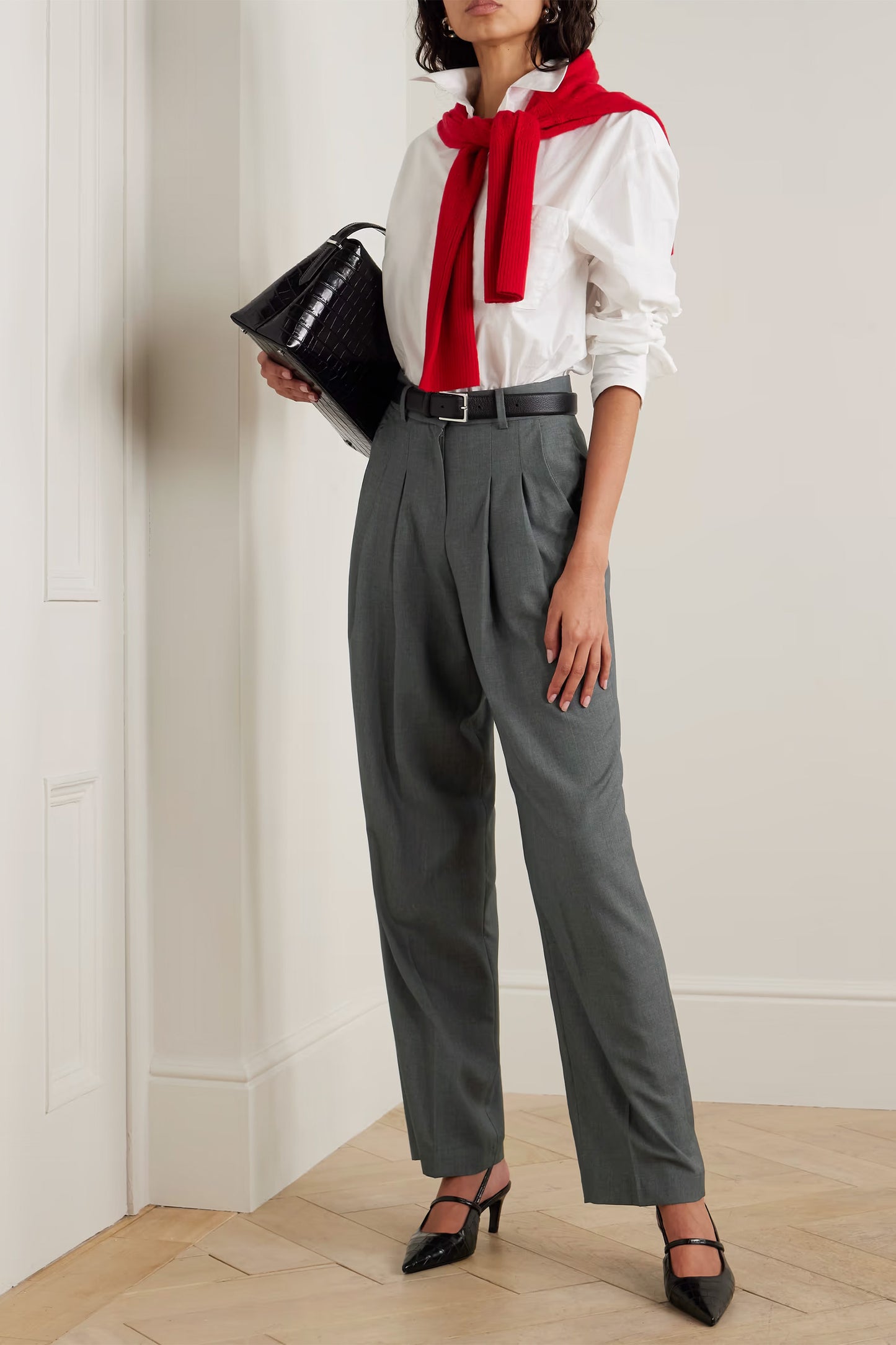 Gelso pleated TENCEL-blend straight-leg pants