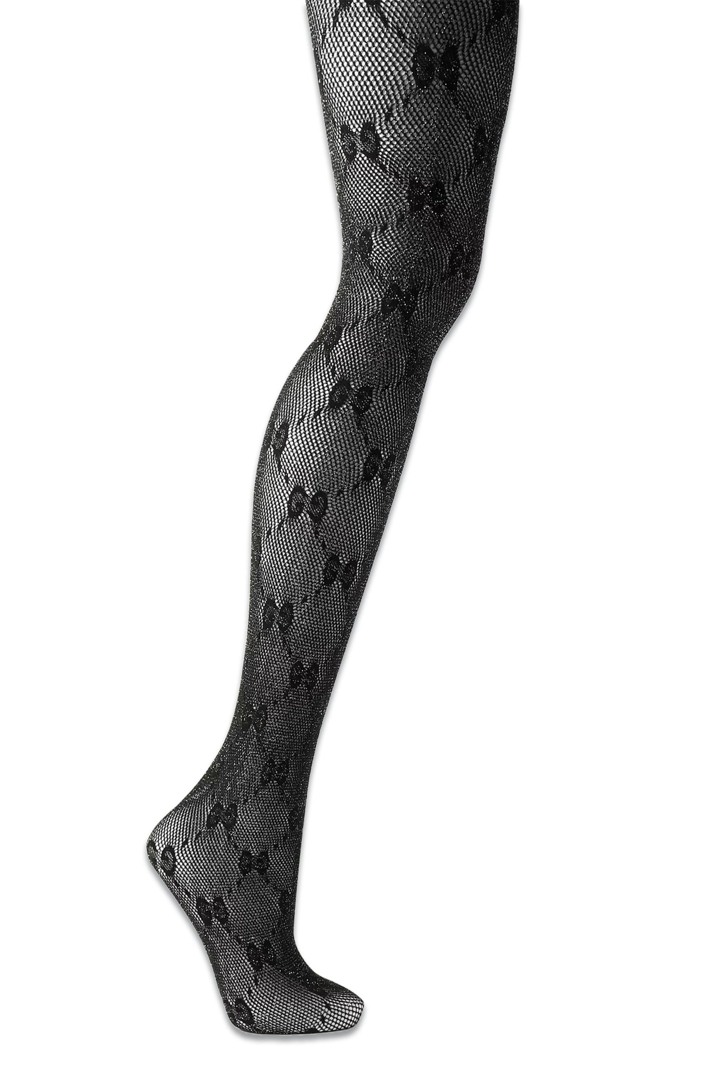 Logo-embroidered Lurex Tights