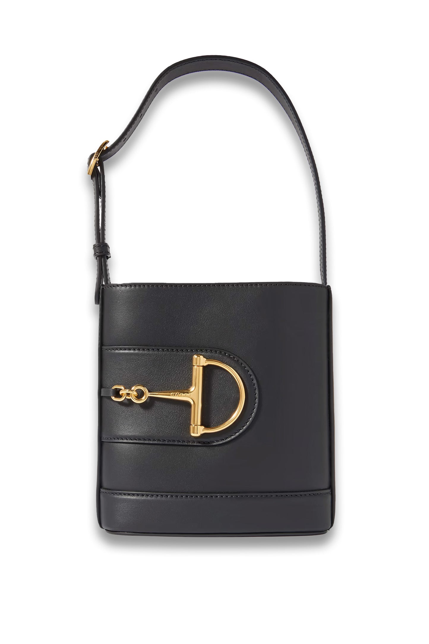 73 mini horsebit-embellished leather bucket bag