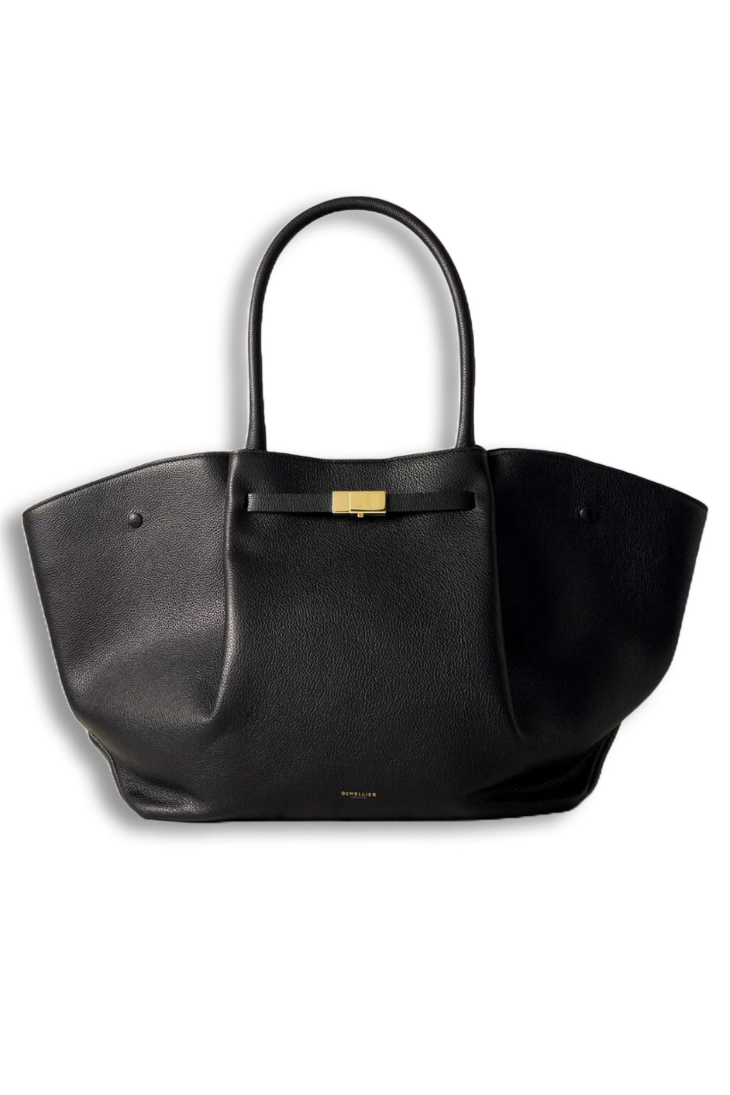 New York textured-leather tote