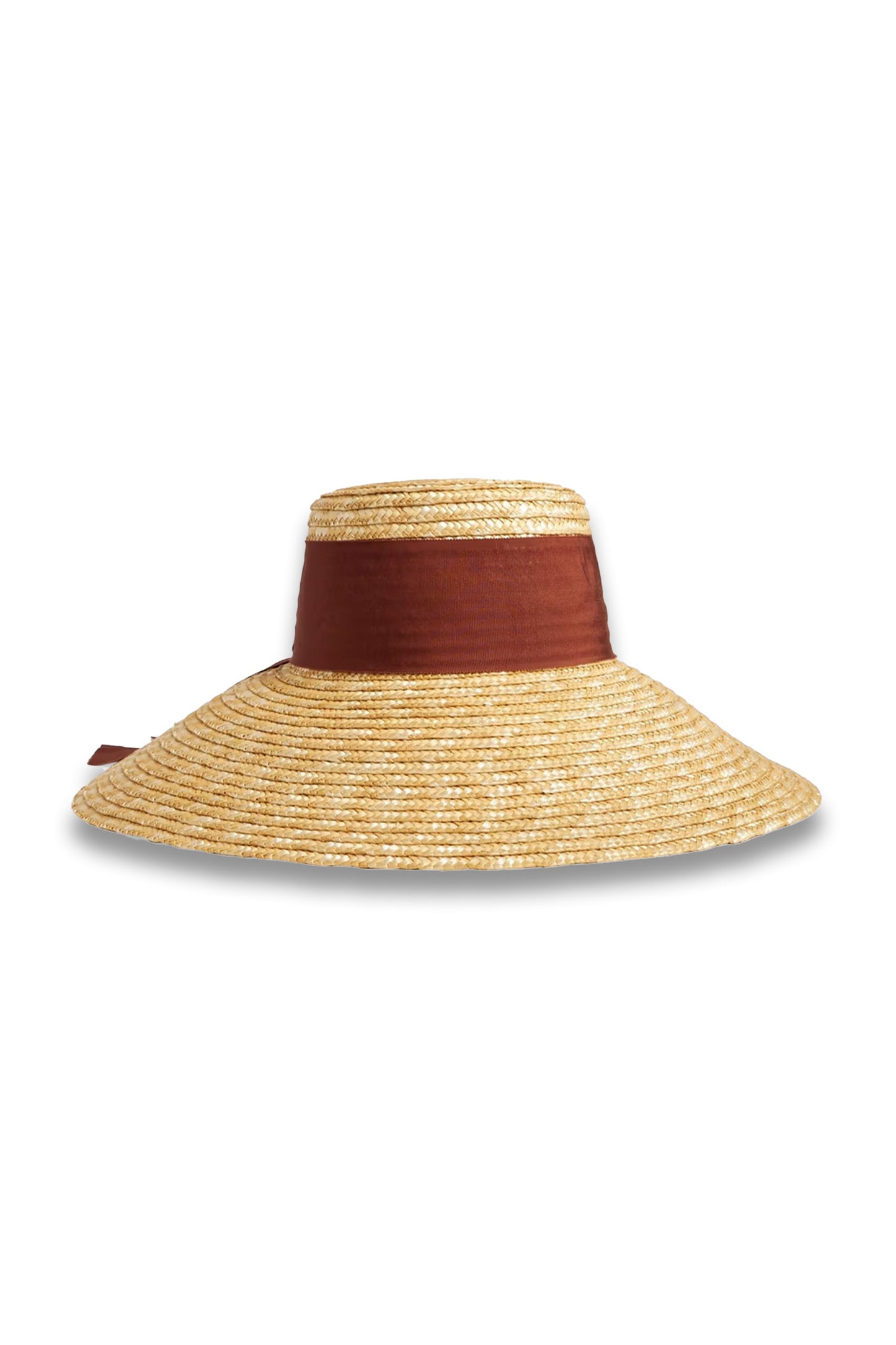 Mirabel grosgrain-trimmed straw sunhat