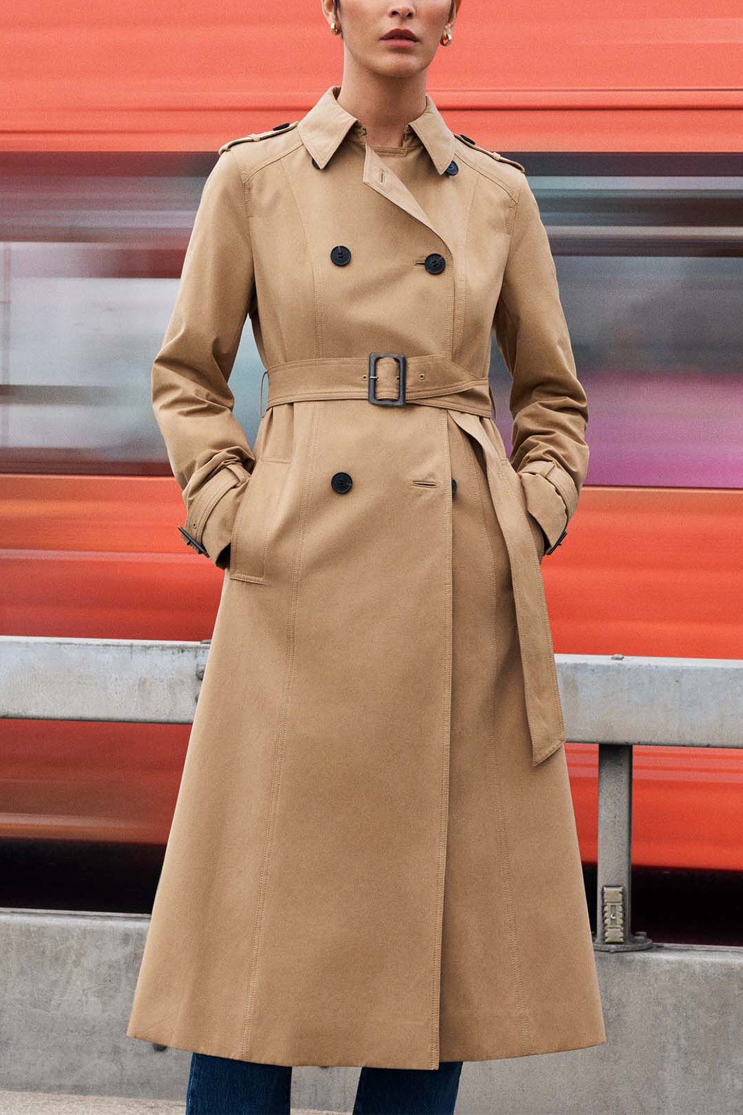 Aria Shower Resistant Trench Coat