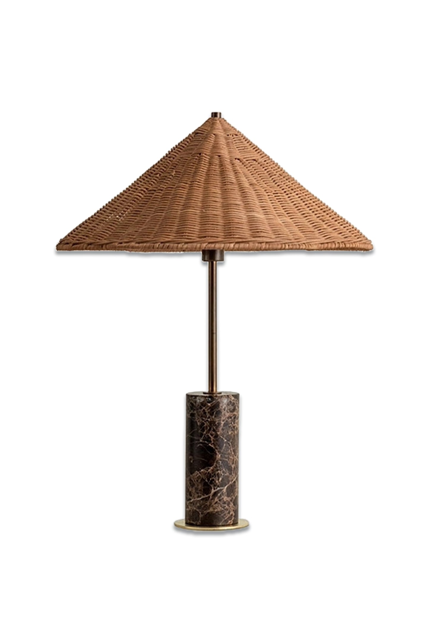Ardini Marble Table Lamp, Brown