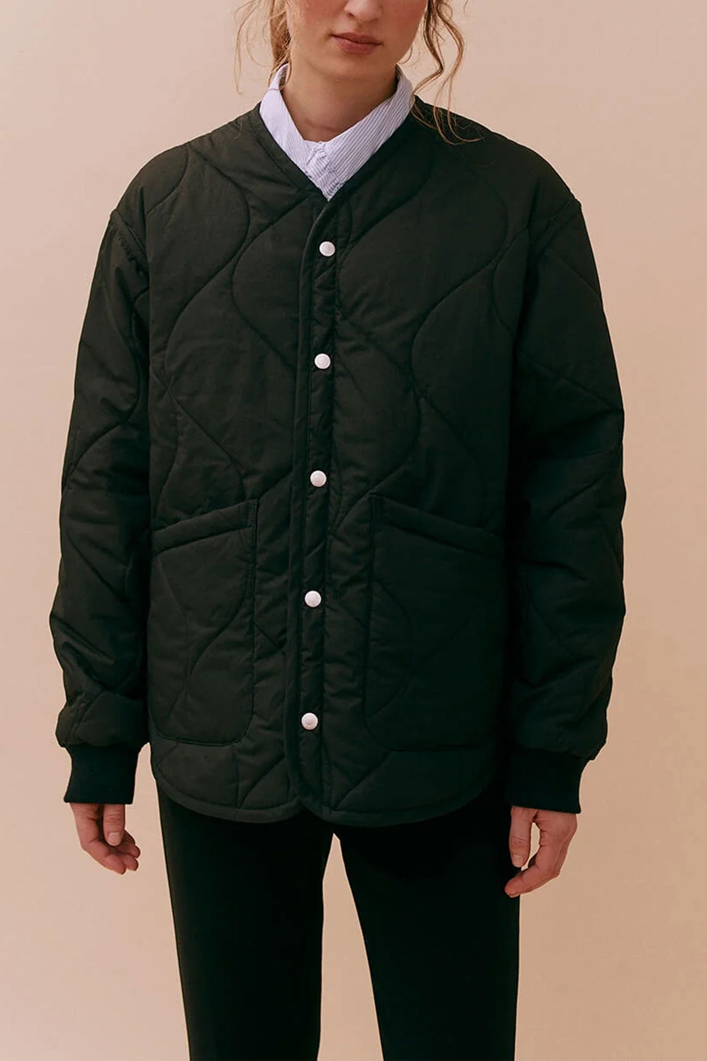 Horse Rug Quilt Liner Jacket In Black
