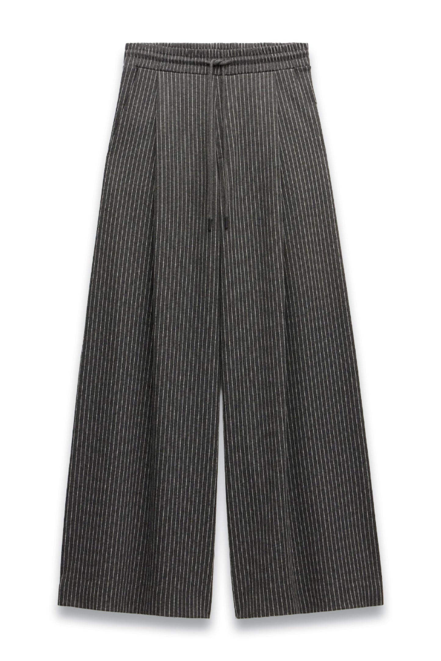 Pinstripe Wide Leg Jogger