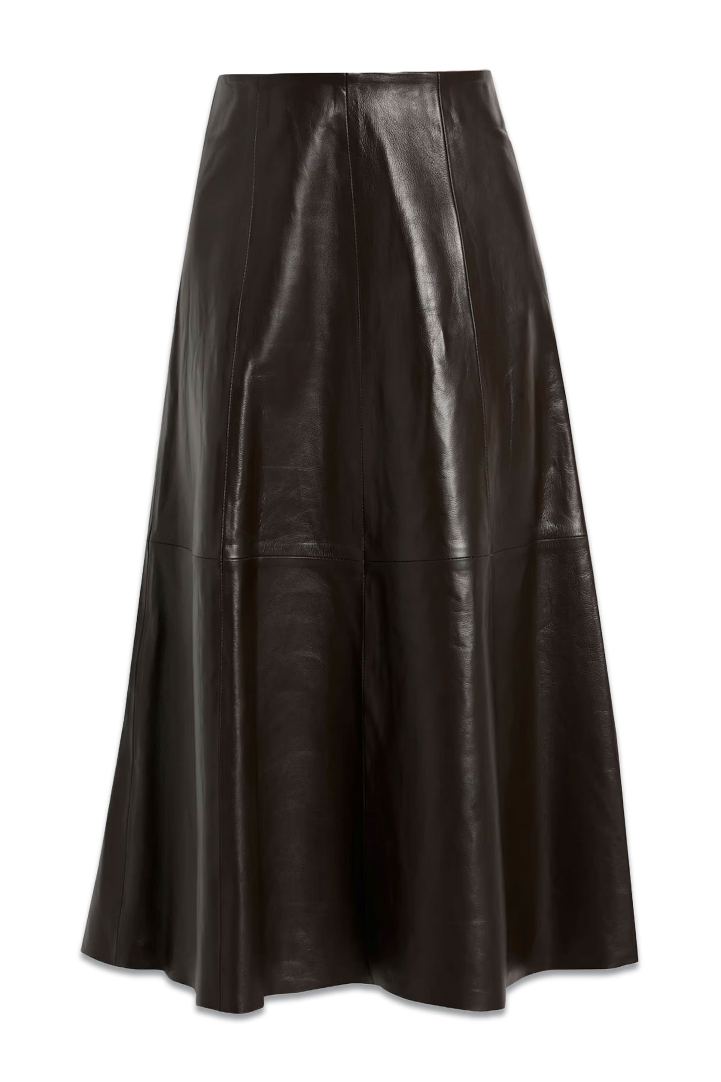 Jacqueline Leather Midi Skirt