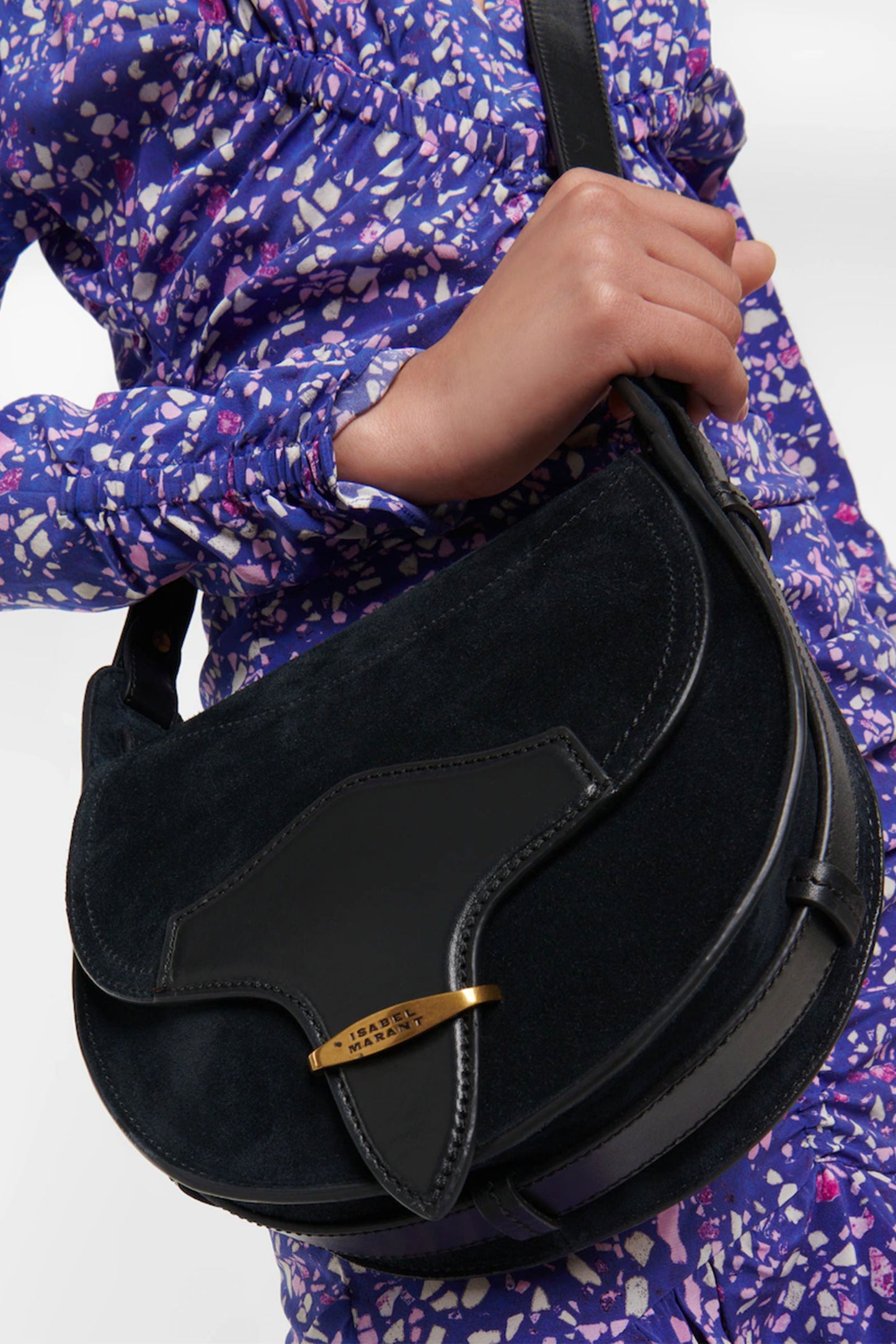 Botsy Suede Crossbody Bag