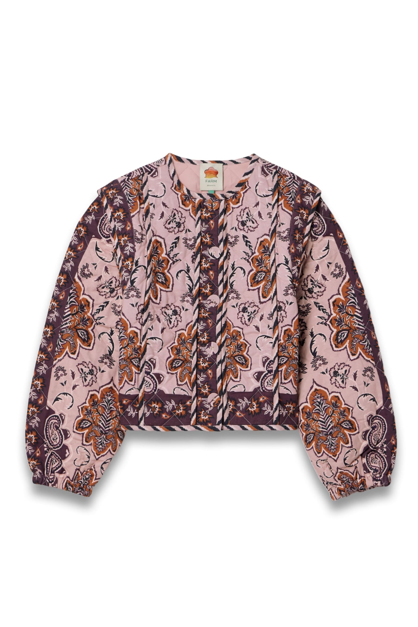 Paisley-print Quilted Cotton Jacket
