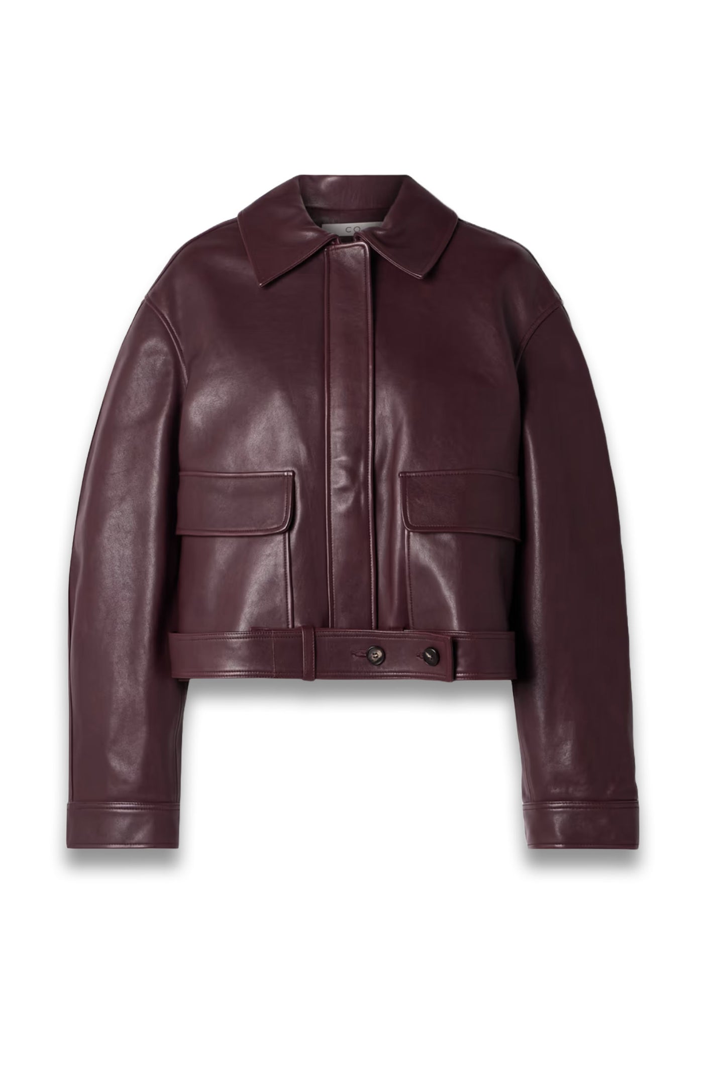 Belted Leather Jacket