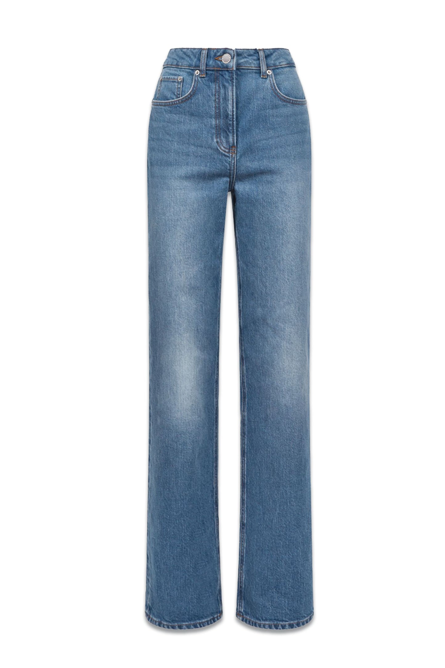 Marion Mid Rise Wide Leg Jeans