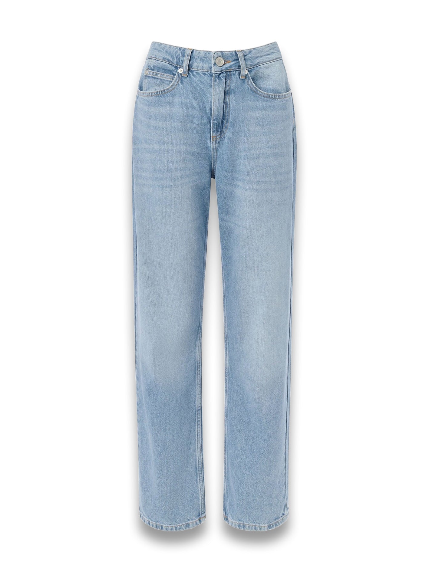 Light Wash Authentic Column Leg Jean