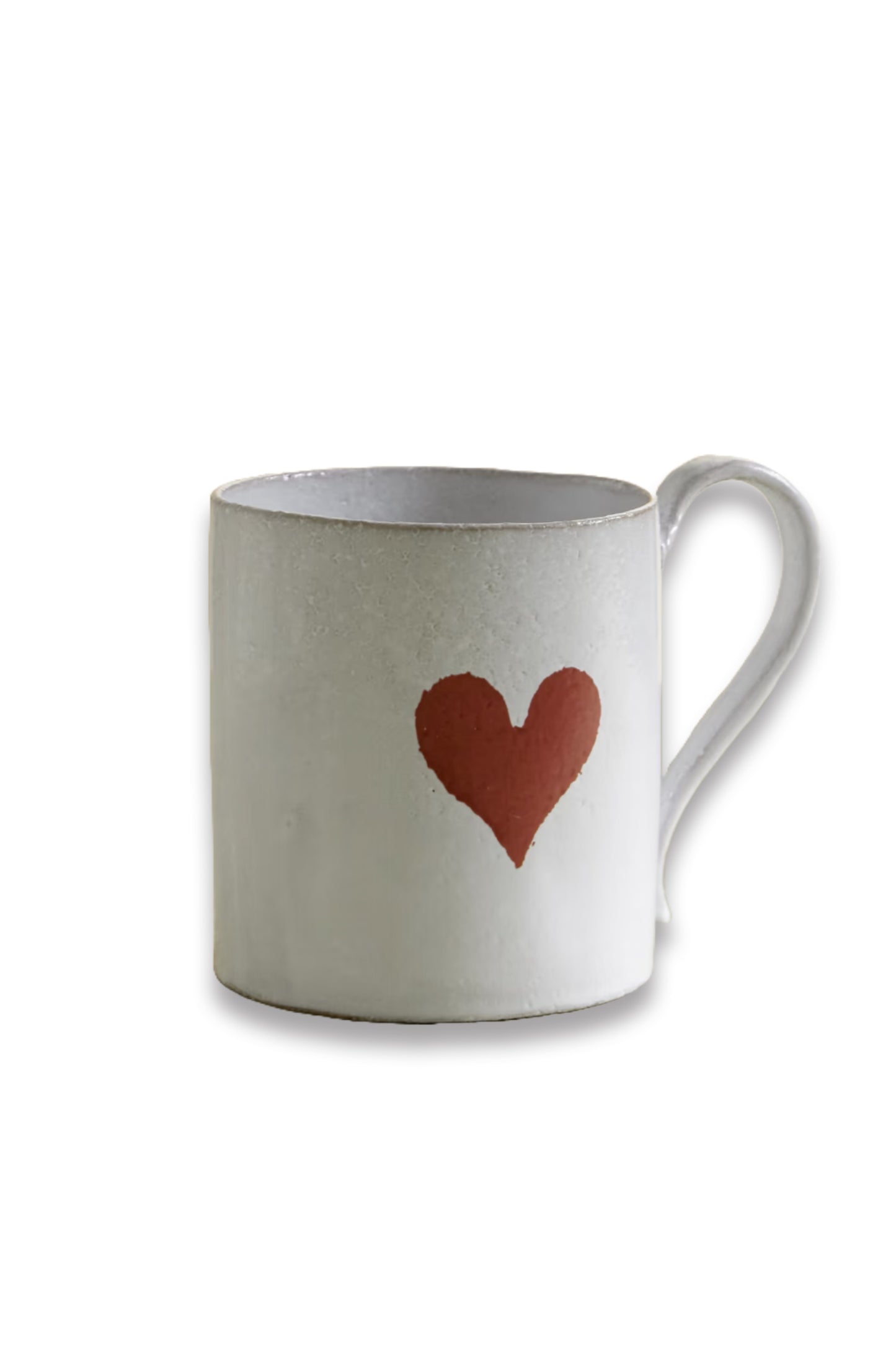 John Derian Heart Glazed Ceramic Mug
