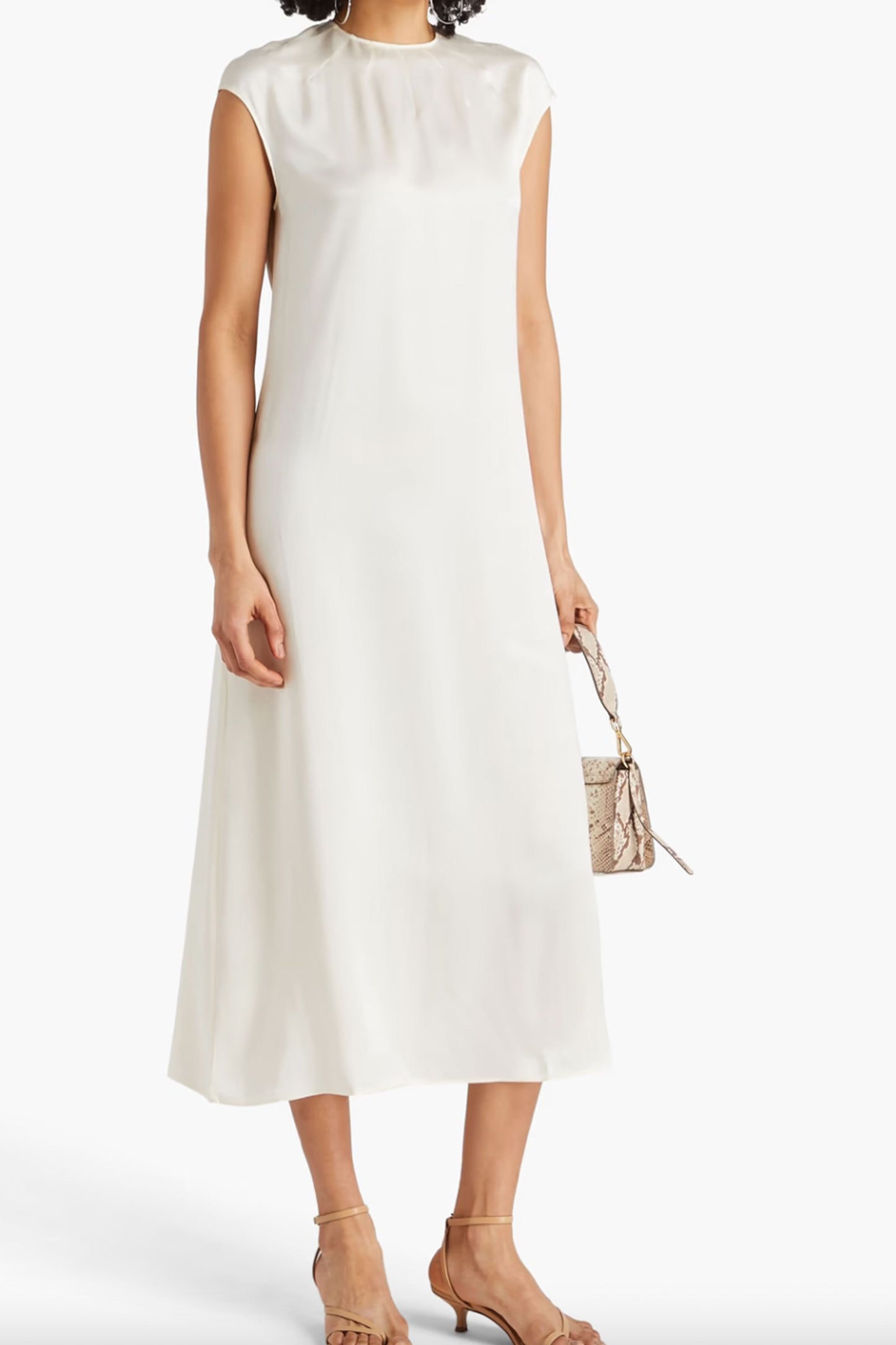 Dola Silk-Satin Midi Dress