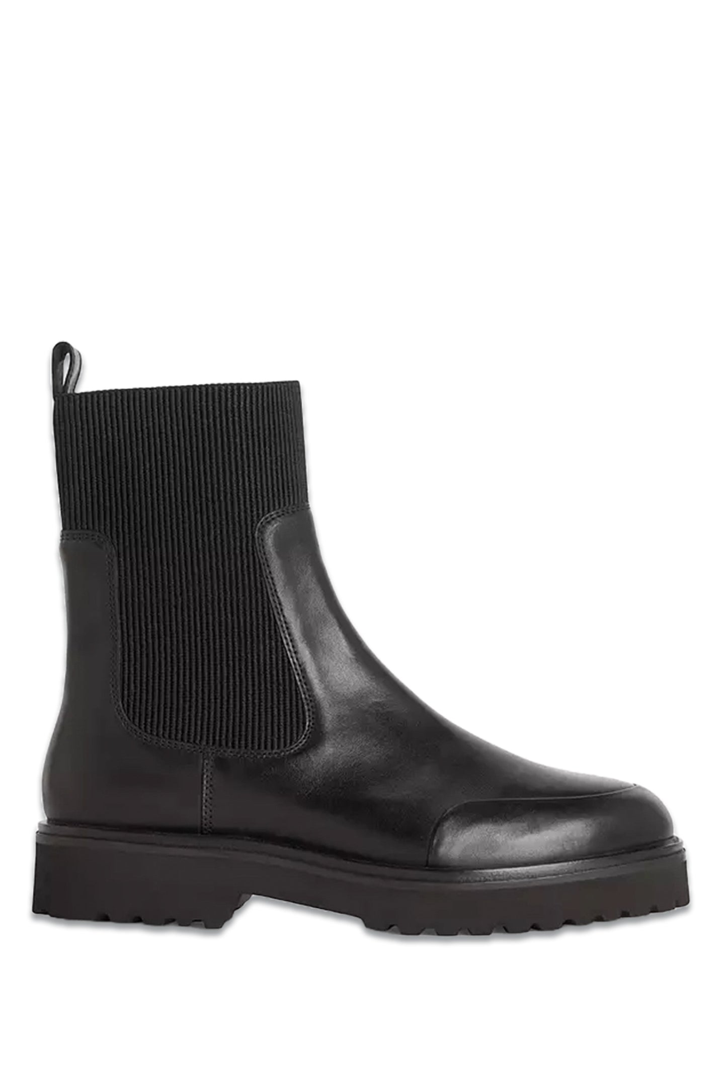 Purcie Leather Soft Elastic Chelsea Boots