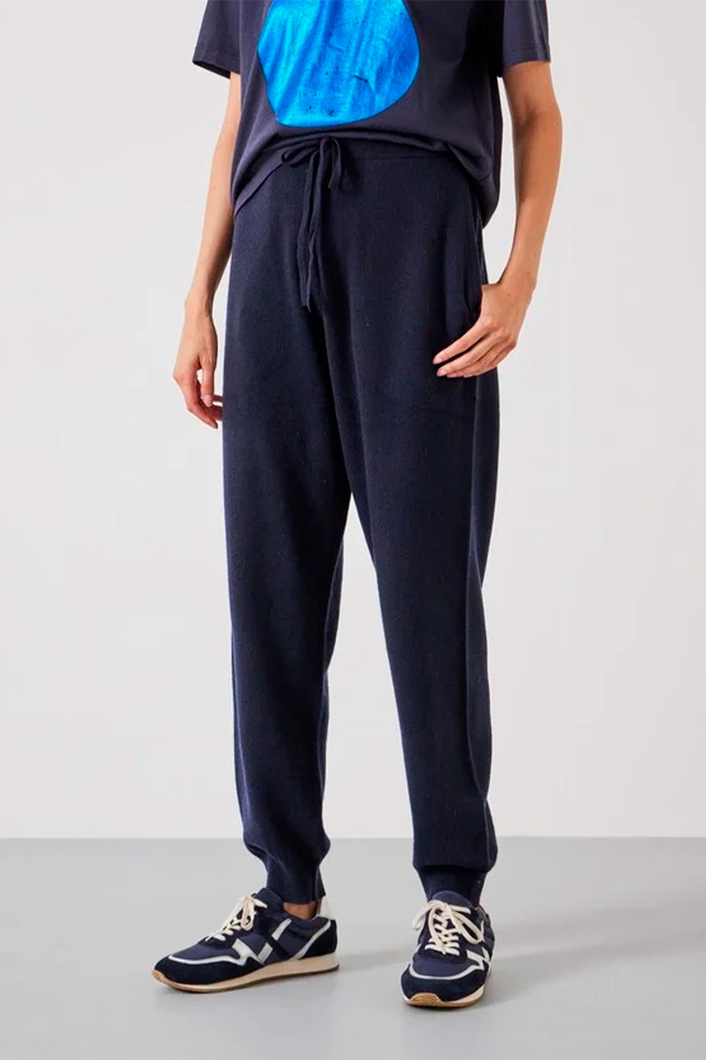 Daisy Merino Wool Jogger Navy