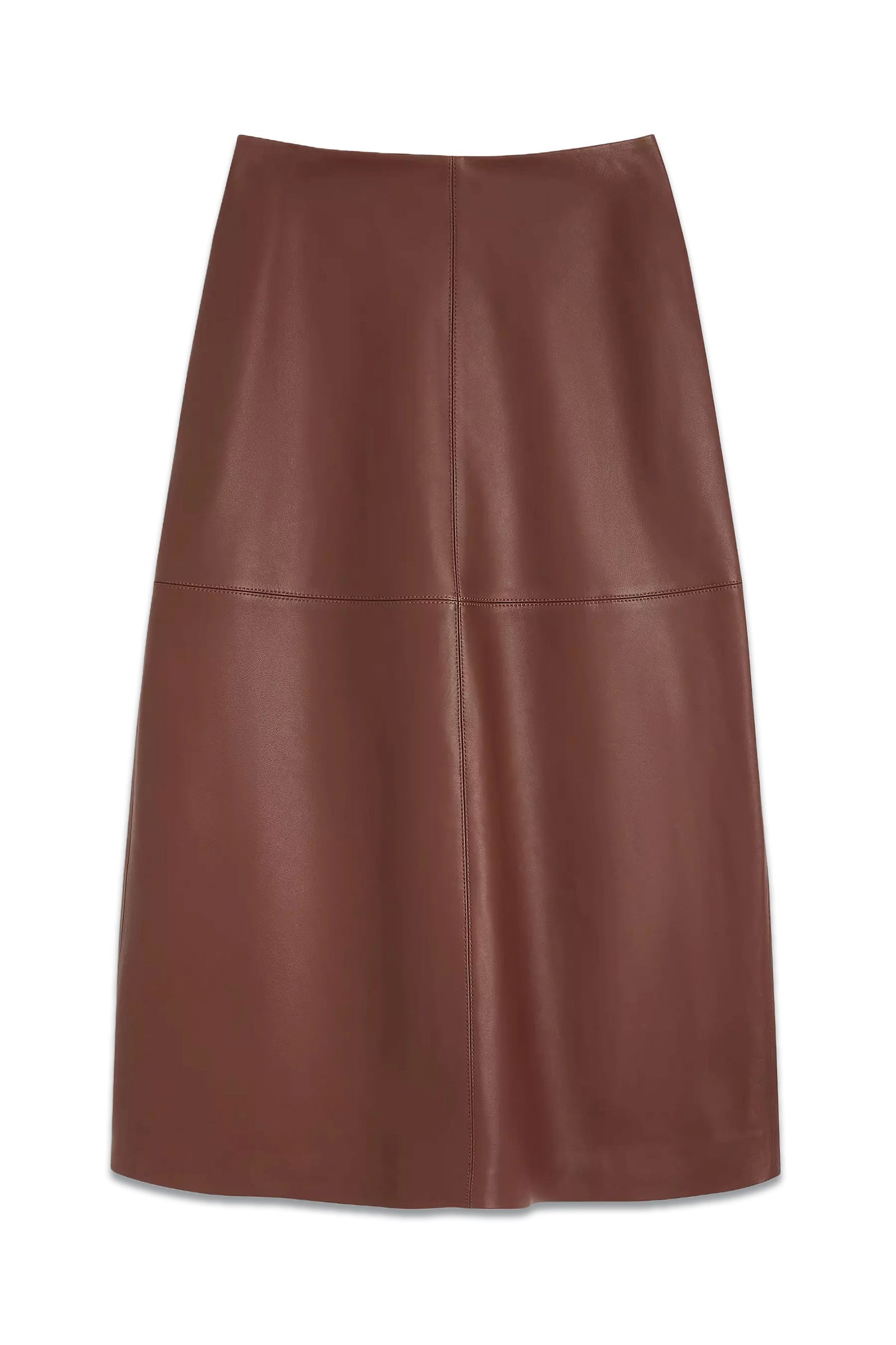 Leather Midi Skirt