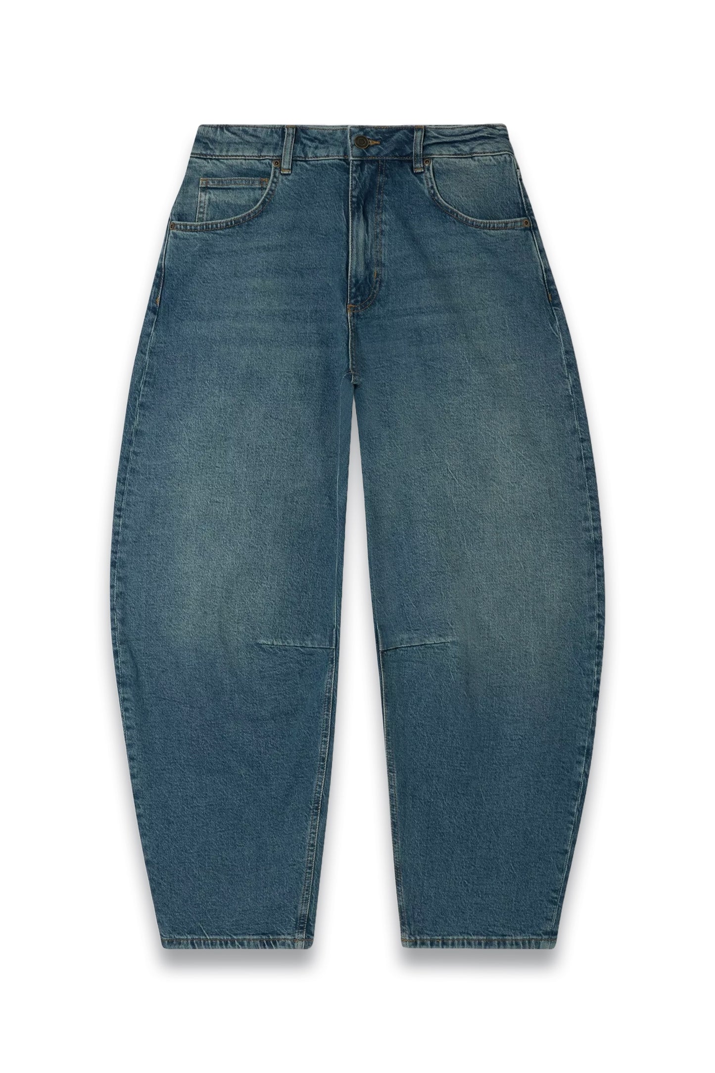 Barrel Leg Jeans, Blue