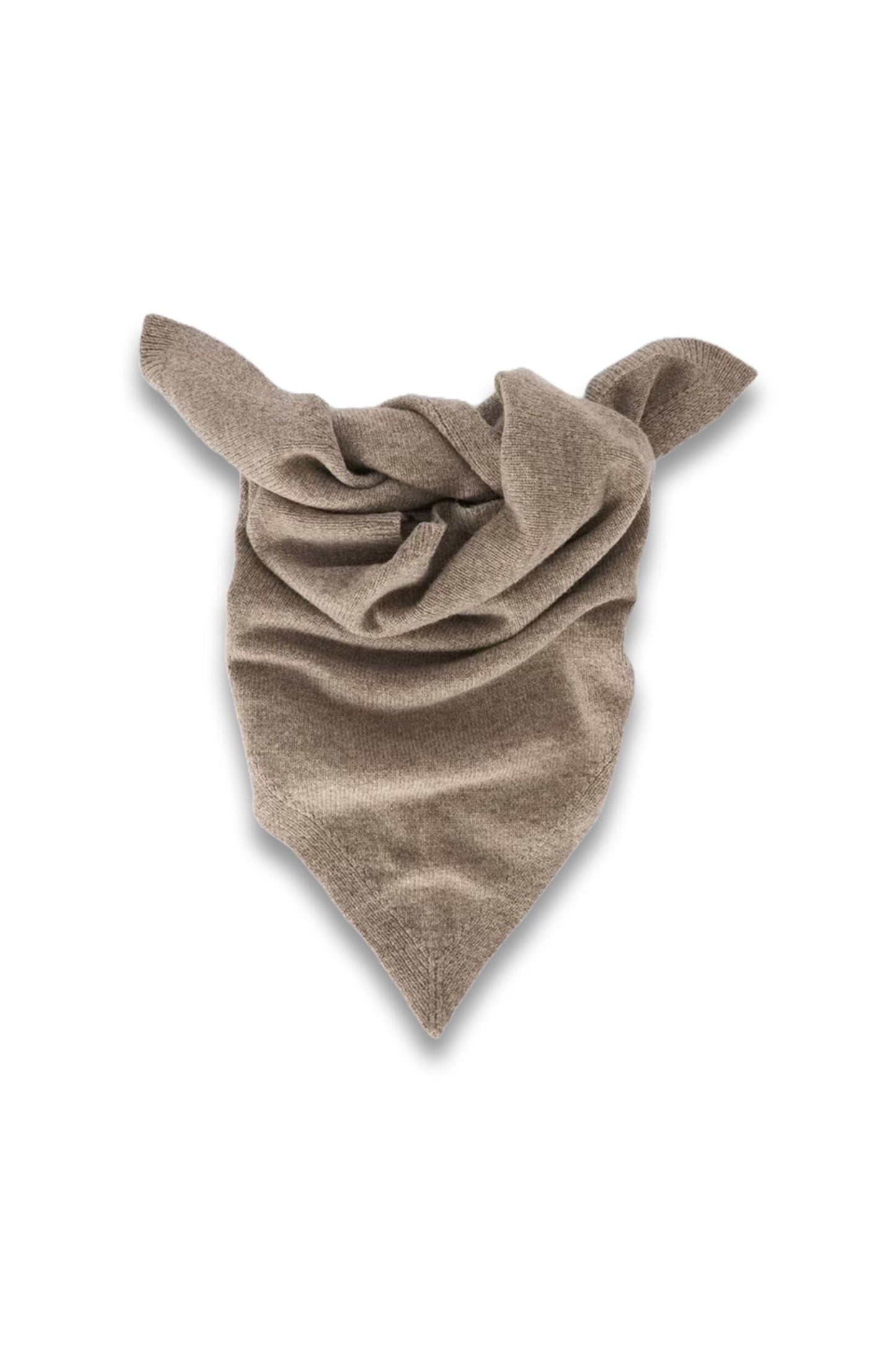 Wool Blend Knit Bandana Scarf