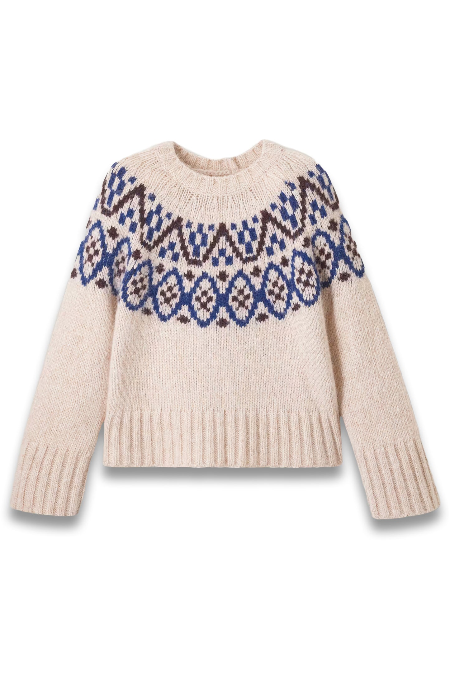 Alpaca Cotton Jacquard Jumper