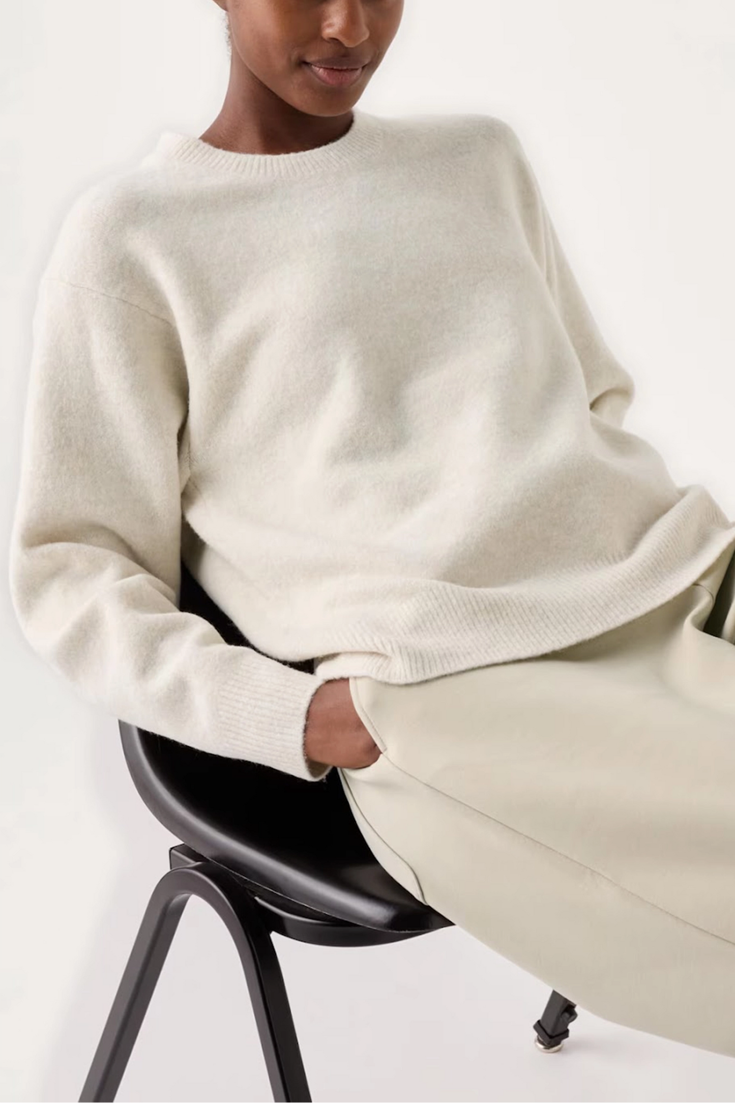 Soufflé Yarn Crew Neck Jumper