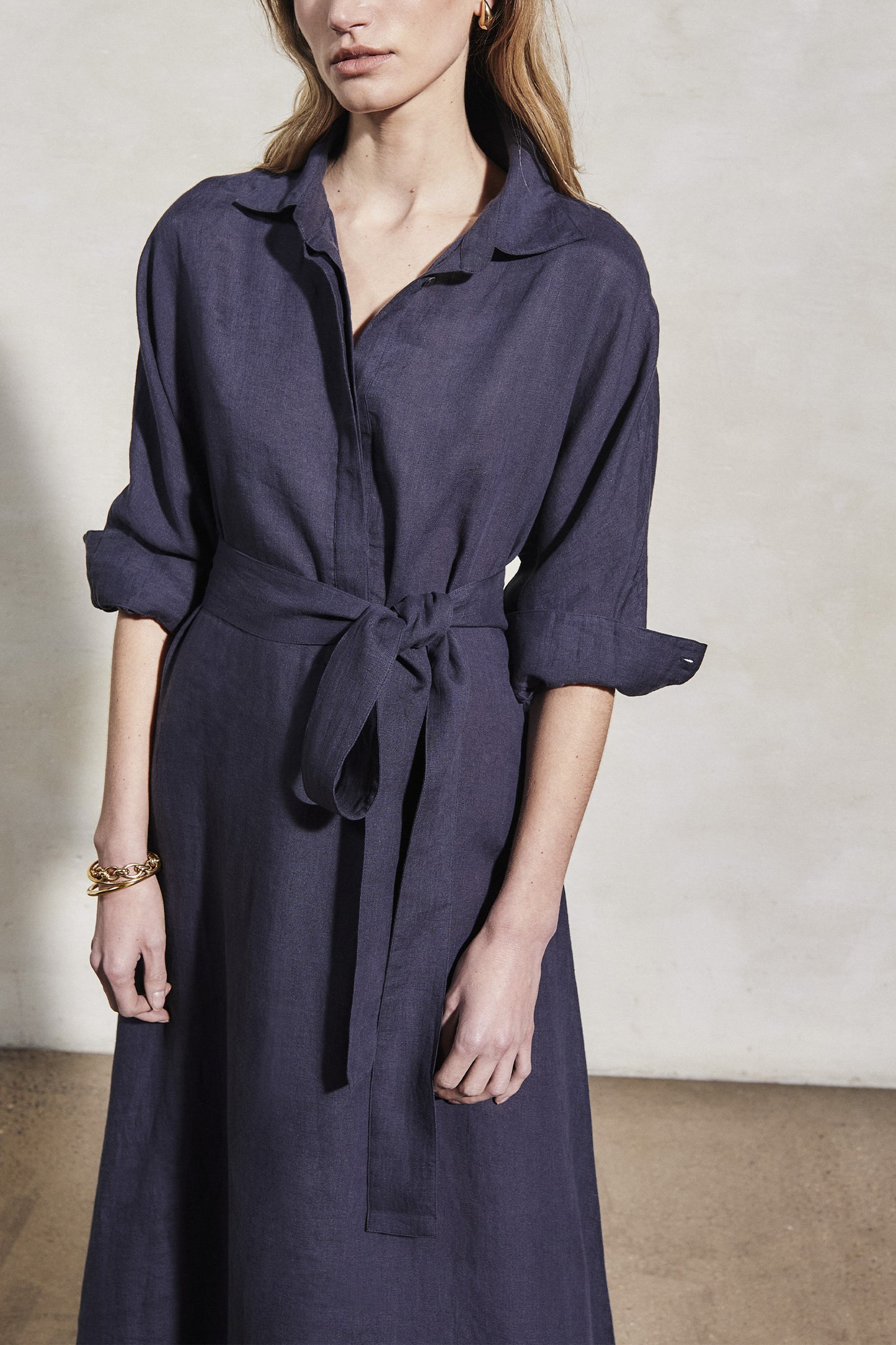 Kara Longline Shirt Dress With Belt