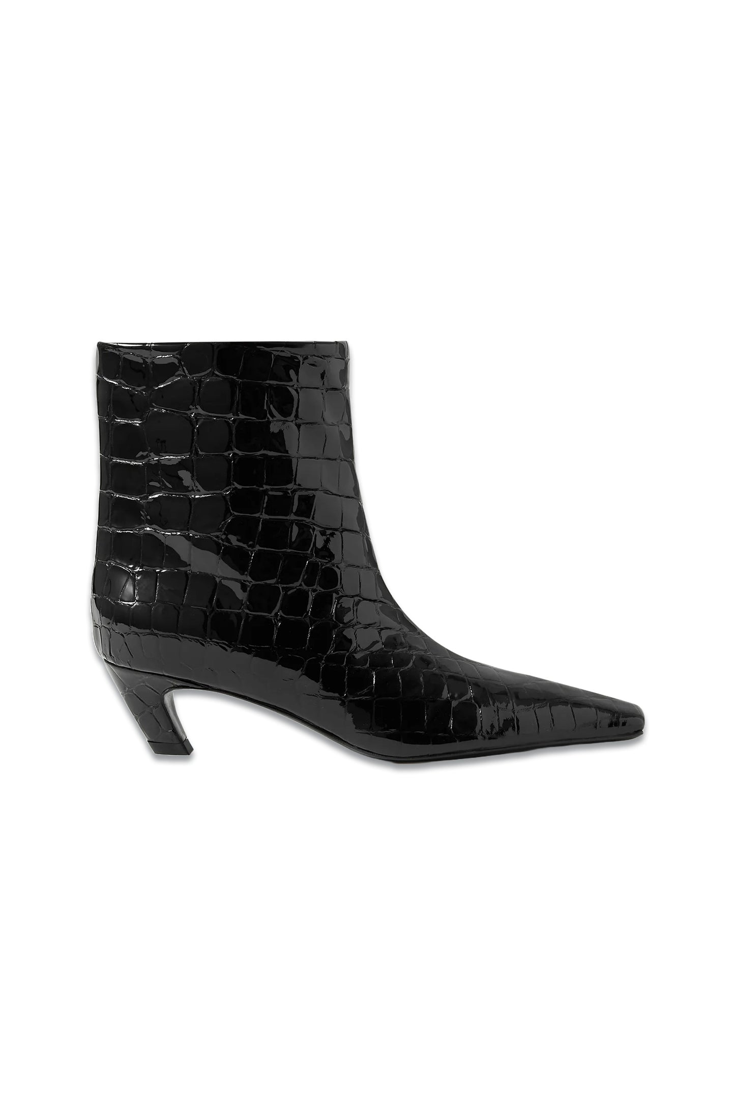 Arizona Croc-effect Leather Ankle Boots