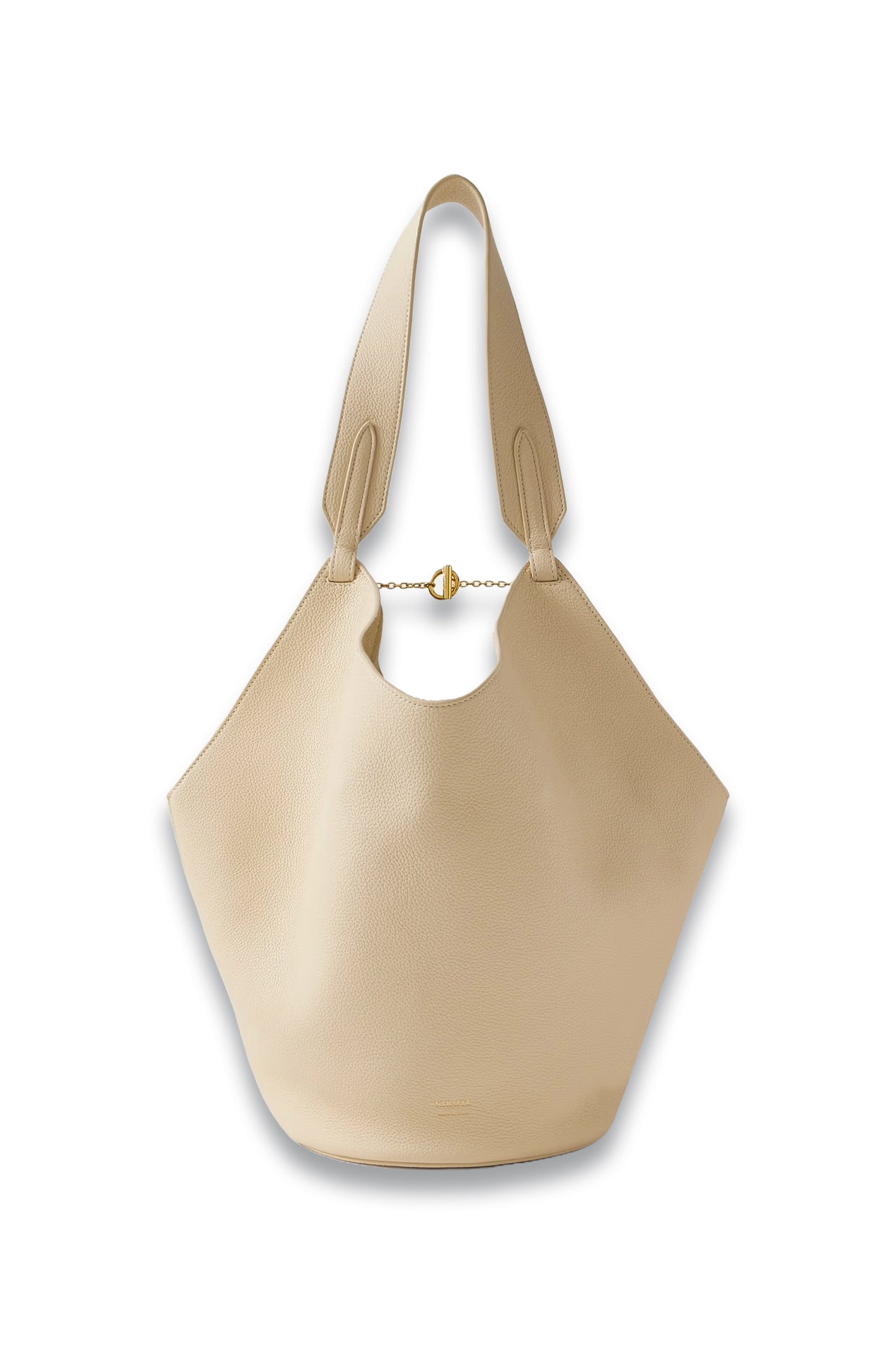 Lotus Small Textured-leather Tote