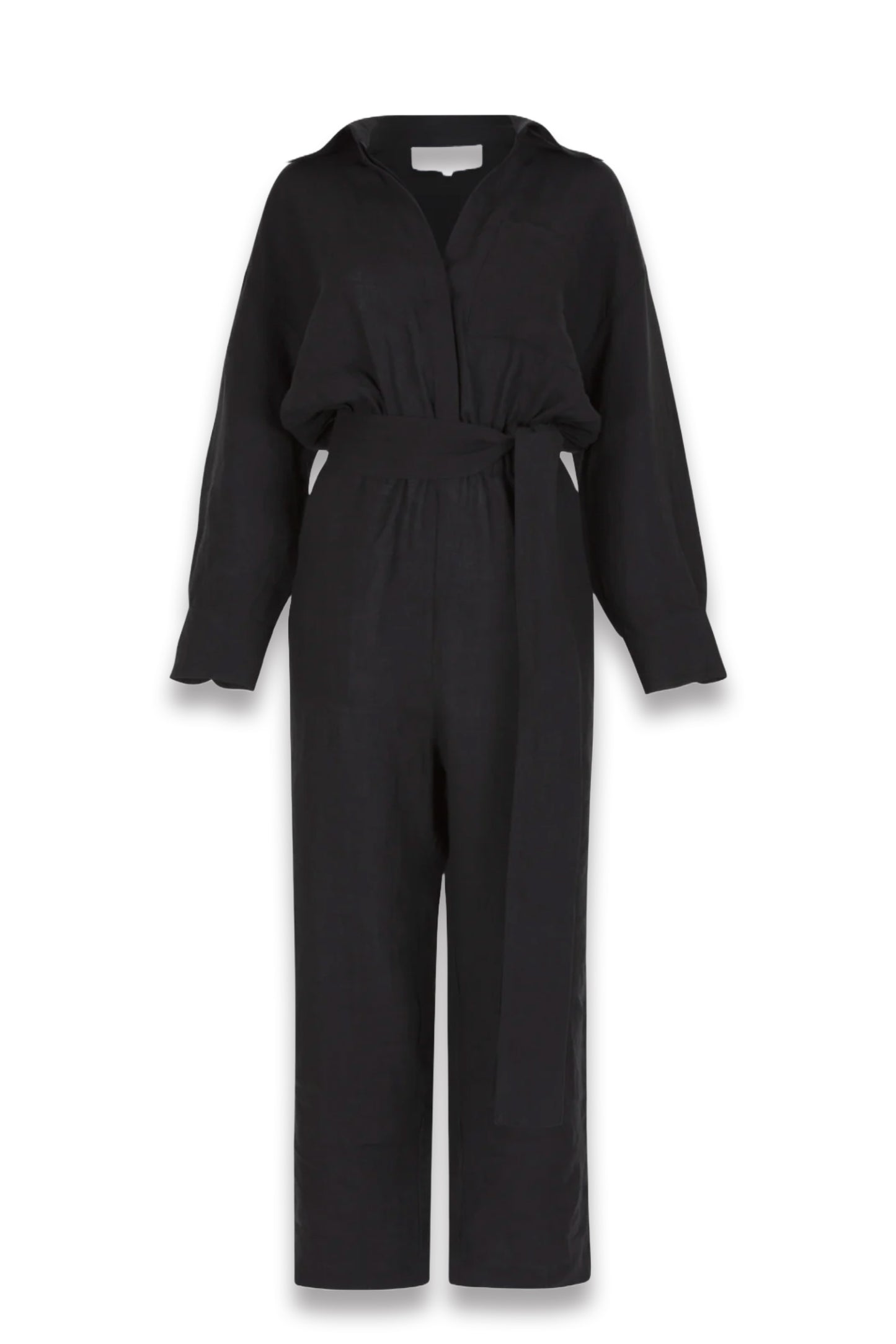 Hepburn Caviar Linen Boiler Suit
