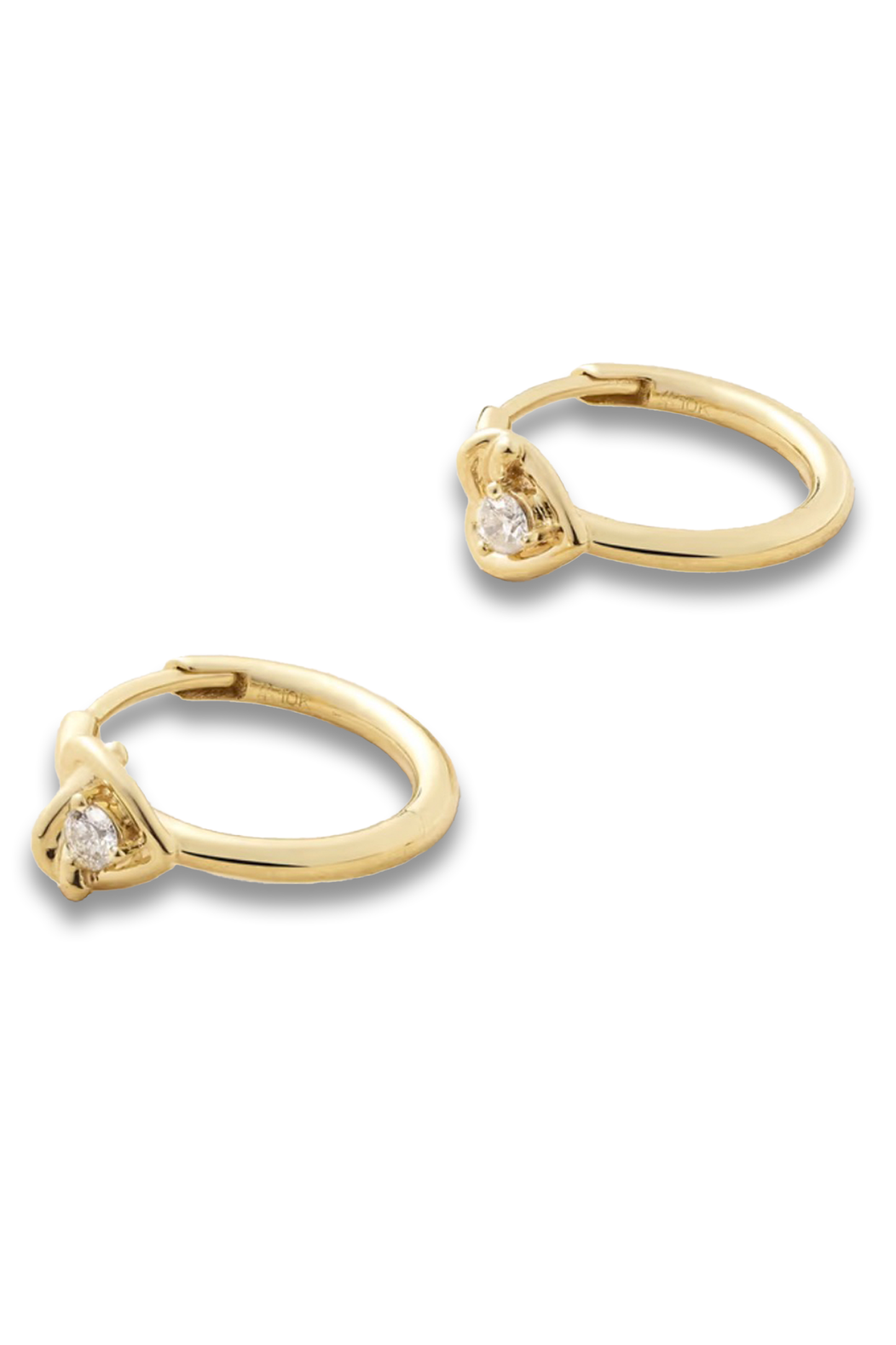 Tie The Knot 9-karat Gold Diamond Hoop Earrings