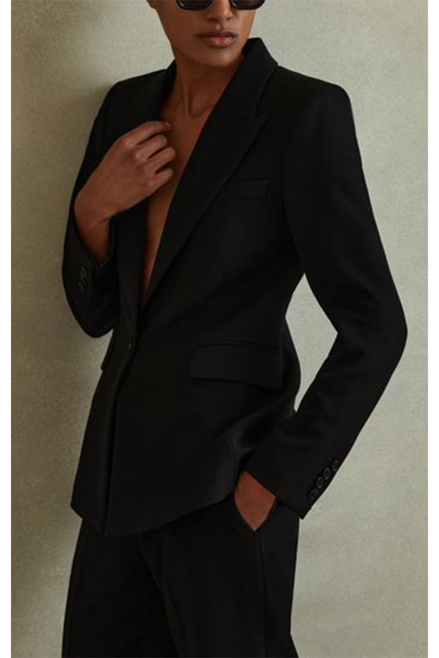 Tailored Single Breasted Suit Blazer