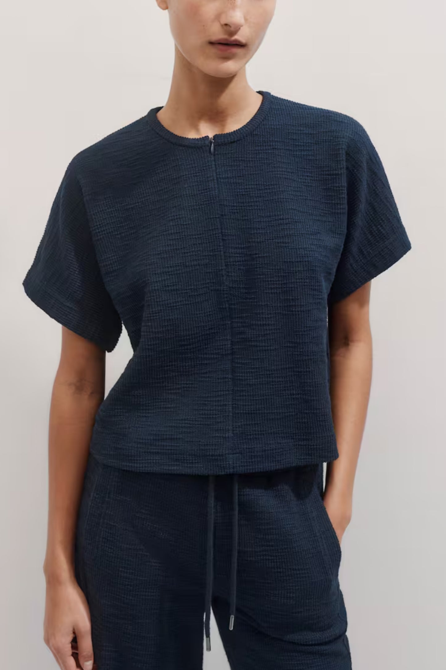 Textured Jersey Box Tee