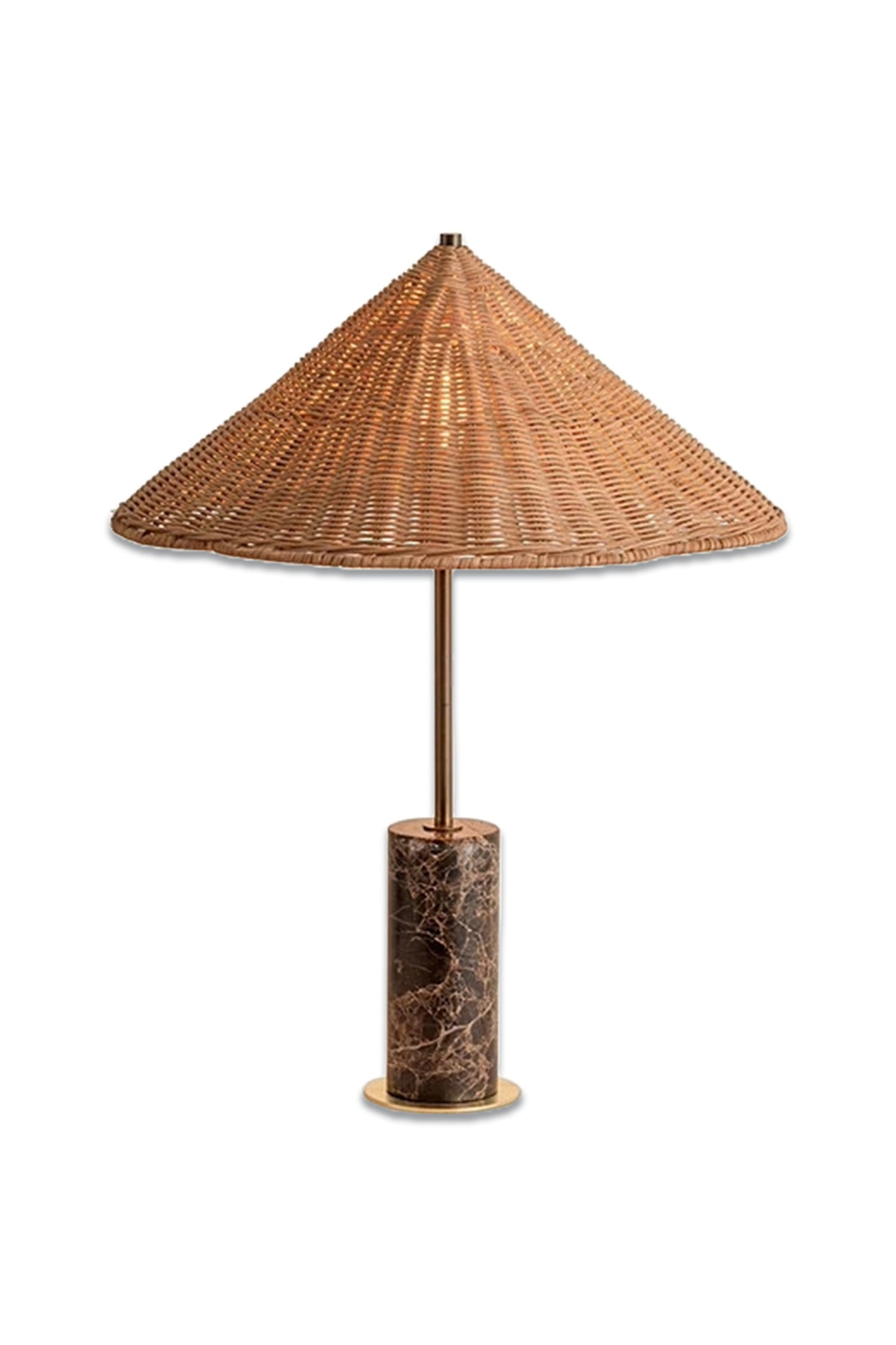Ardini Marble Table Lamp, Brown